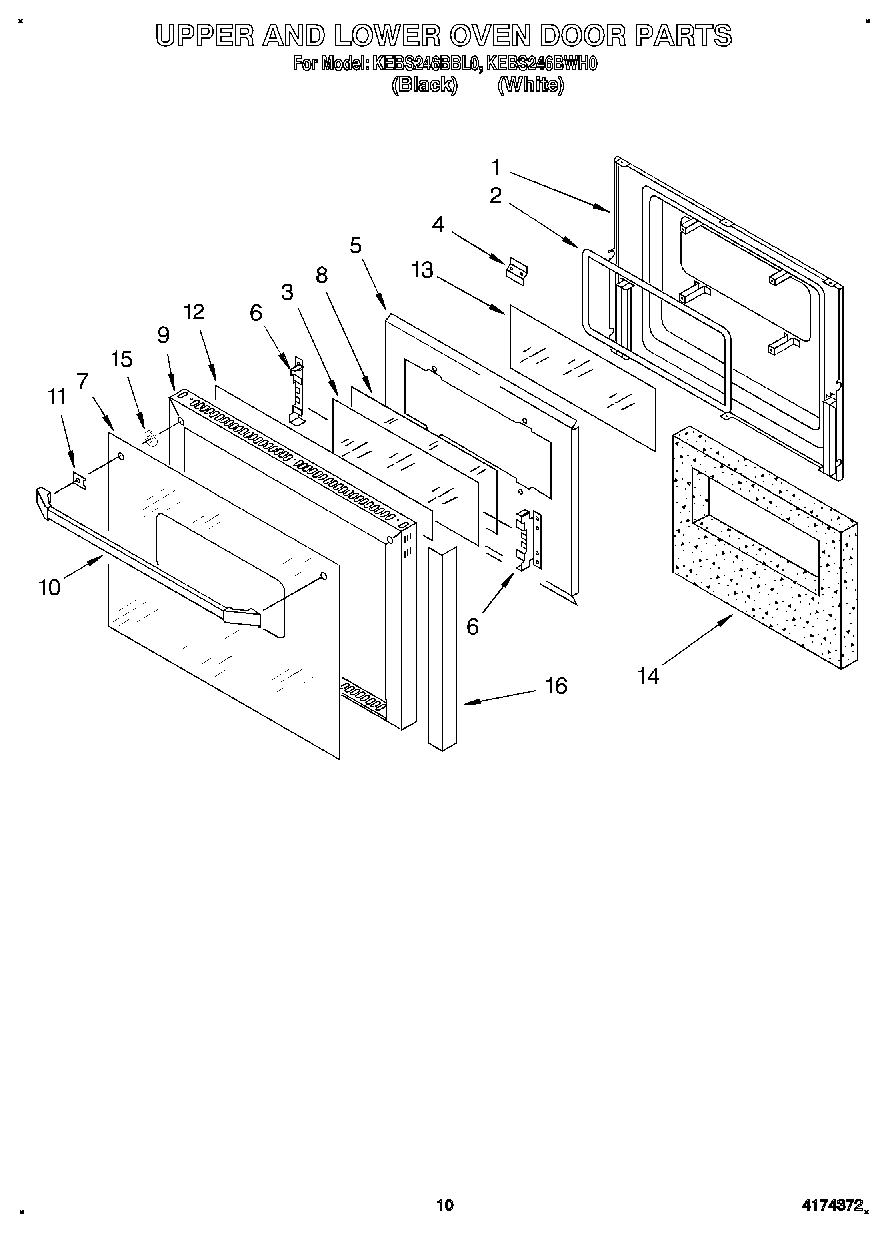 06 - UPPER AND LOWER OVEN DOOR