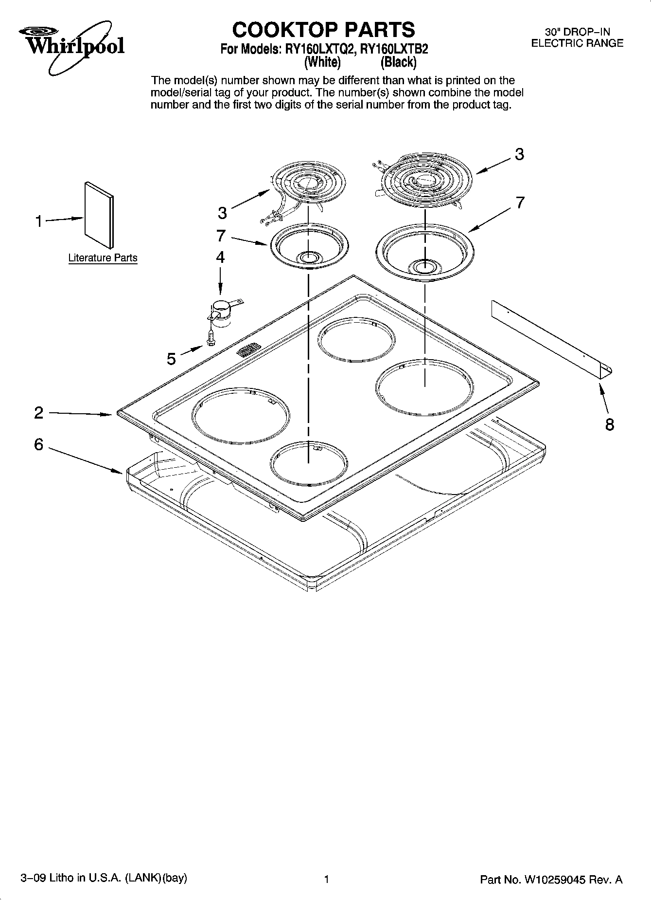 01 - COOKTOP PARTS