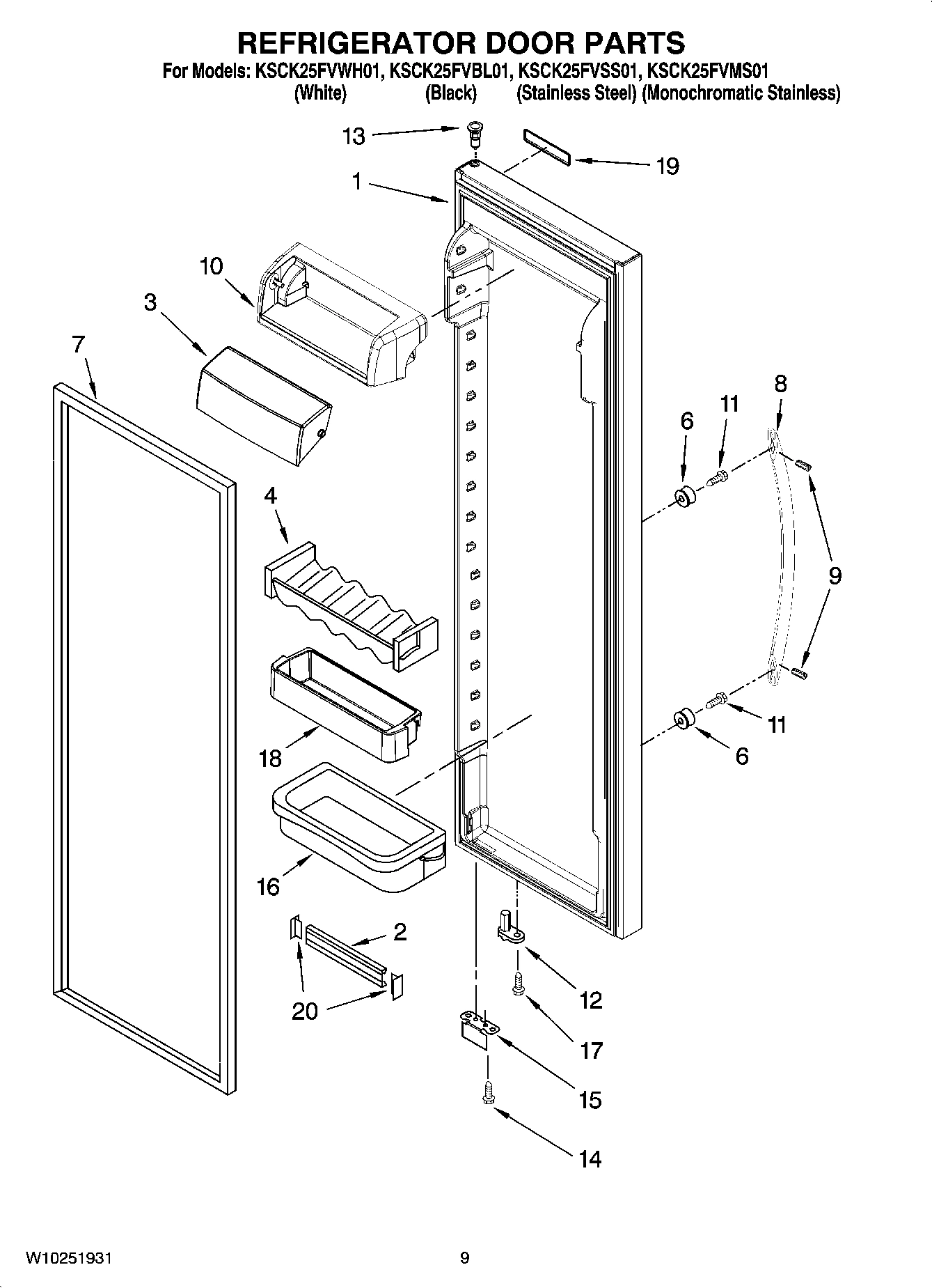 06 - REFRIGERATOR DOOR PARTS