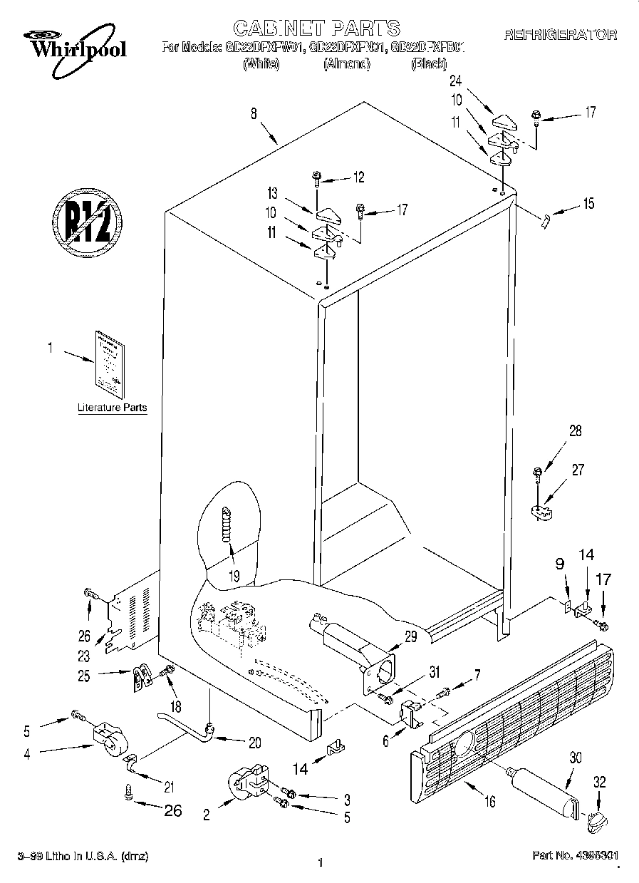 01 - CABINET, LITERATURE