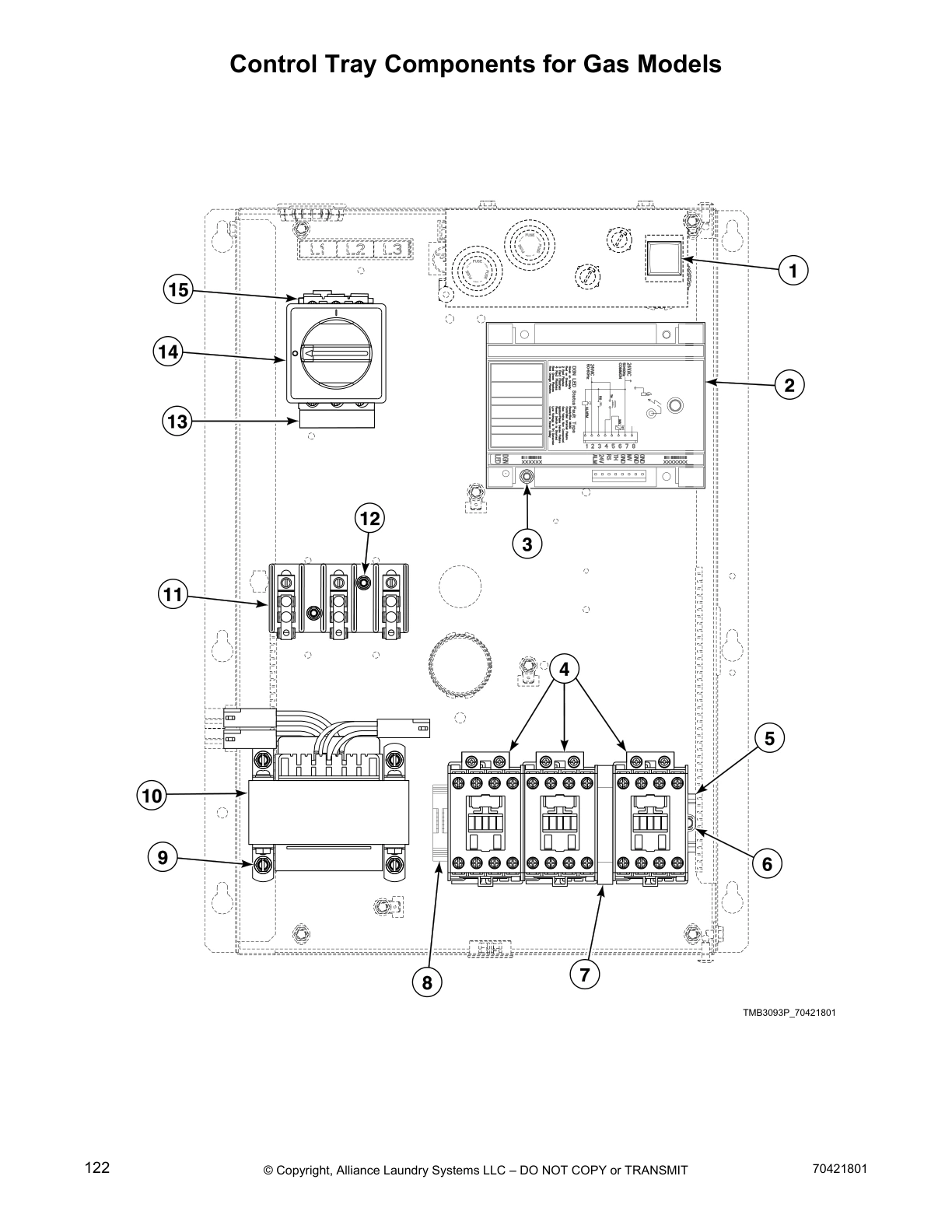 Control Tray Components for Gas Models