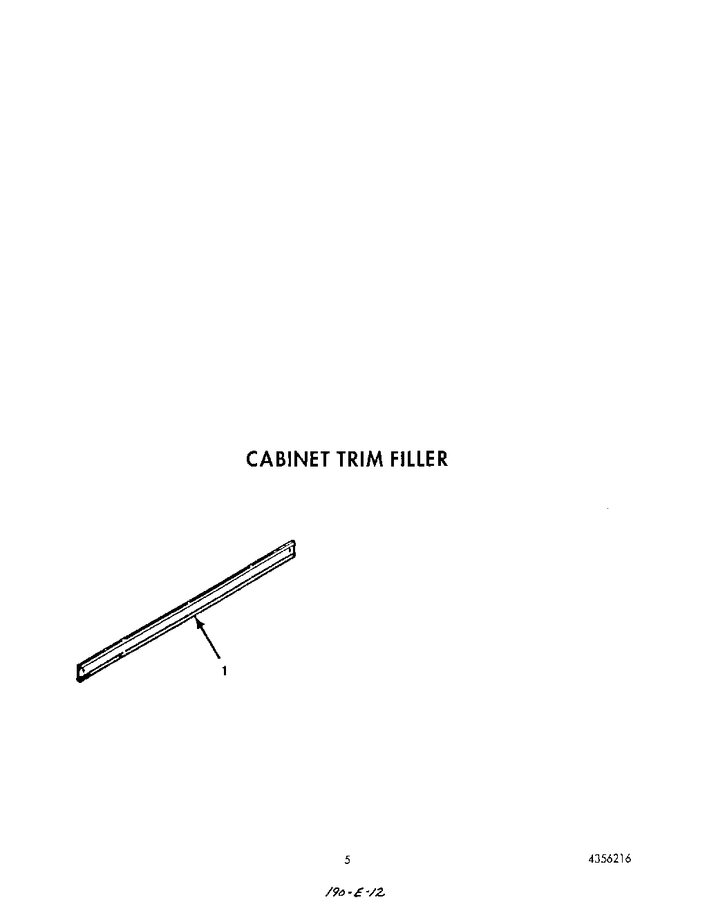 05 - CABINET TRIM FILLER