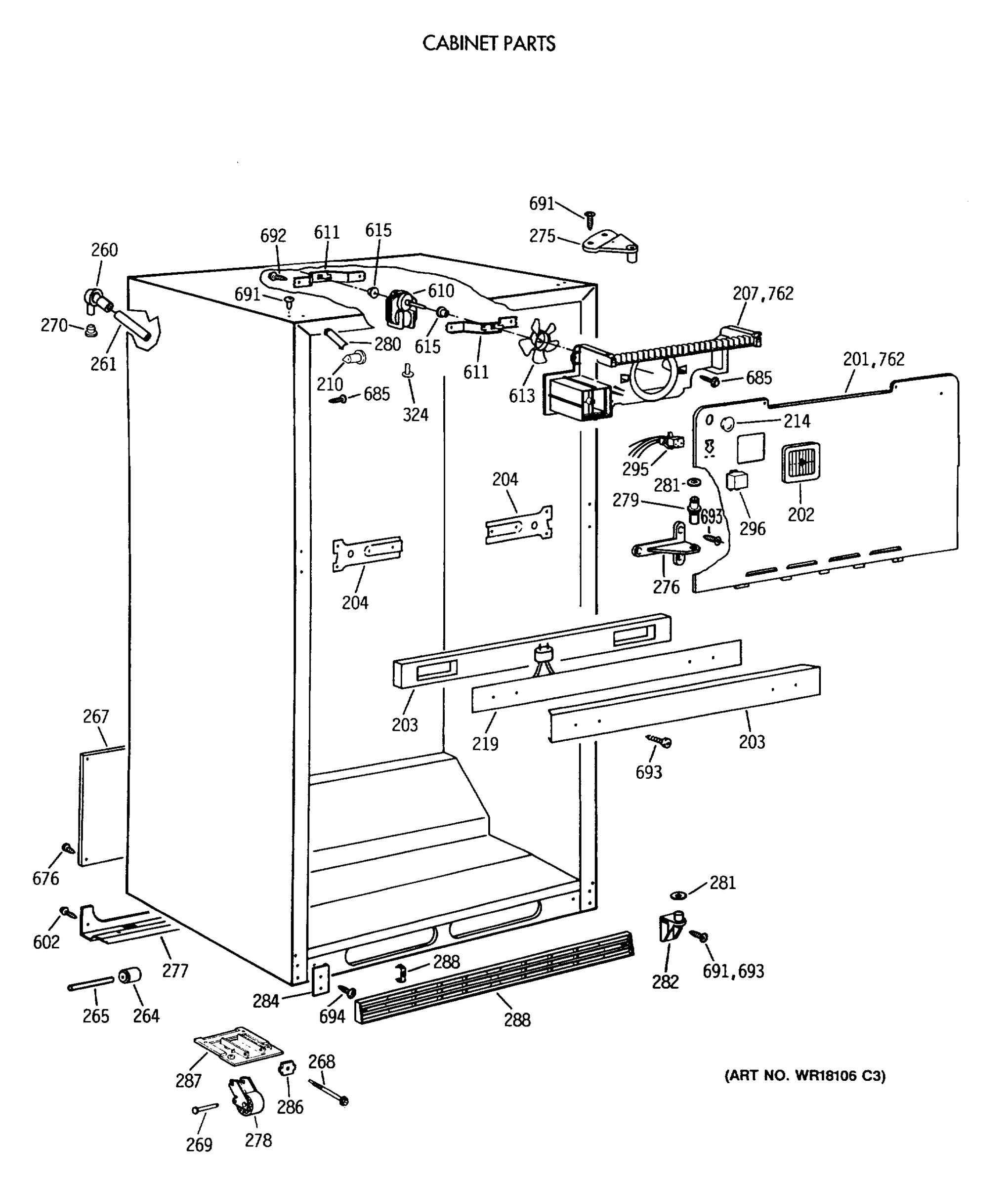 CABINET PARTS