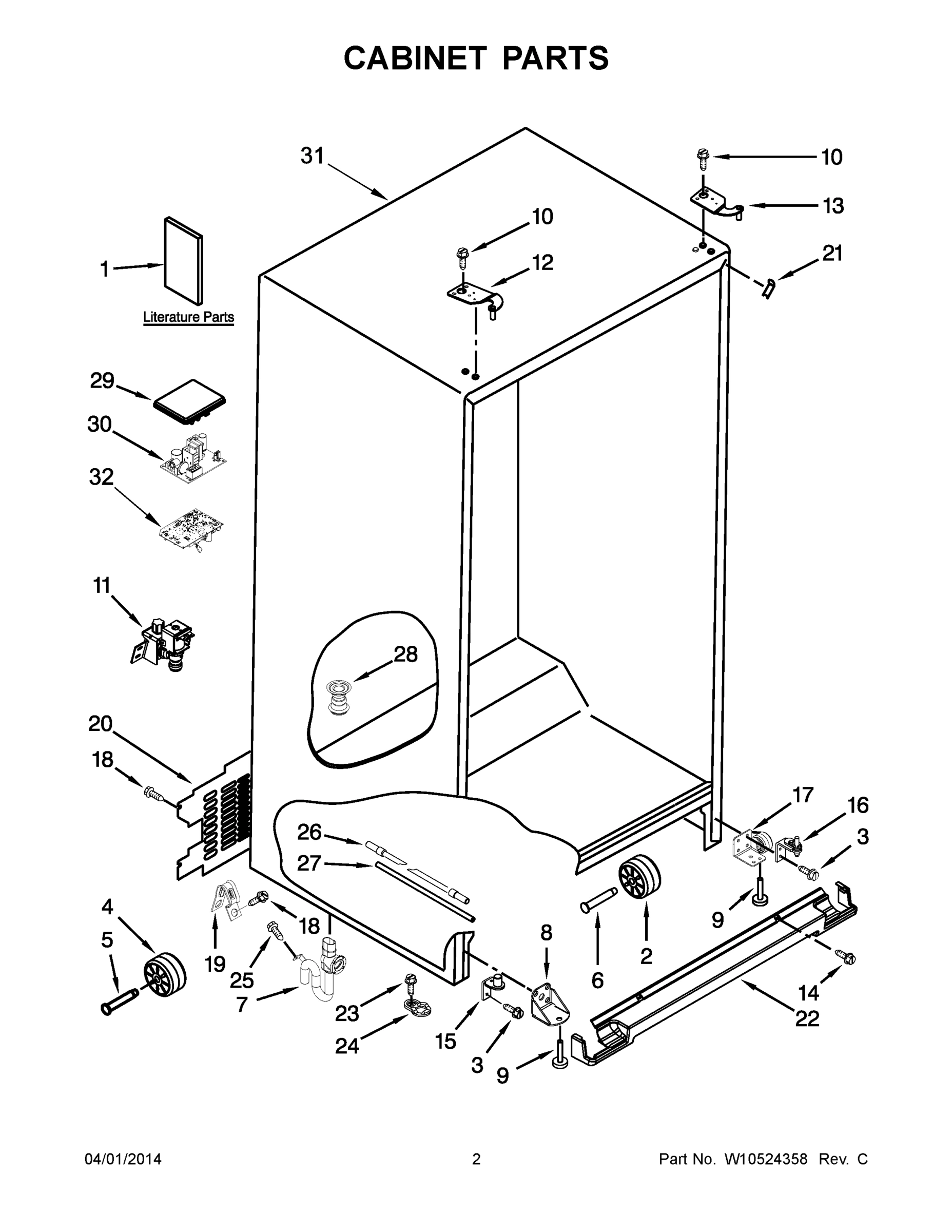 02 - CABINET PARTS