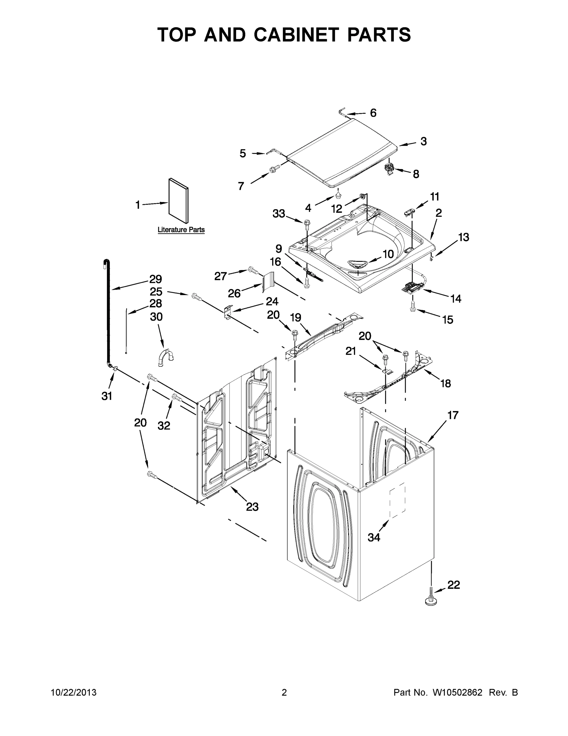 02 - TOP AND CABINET PARTS