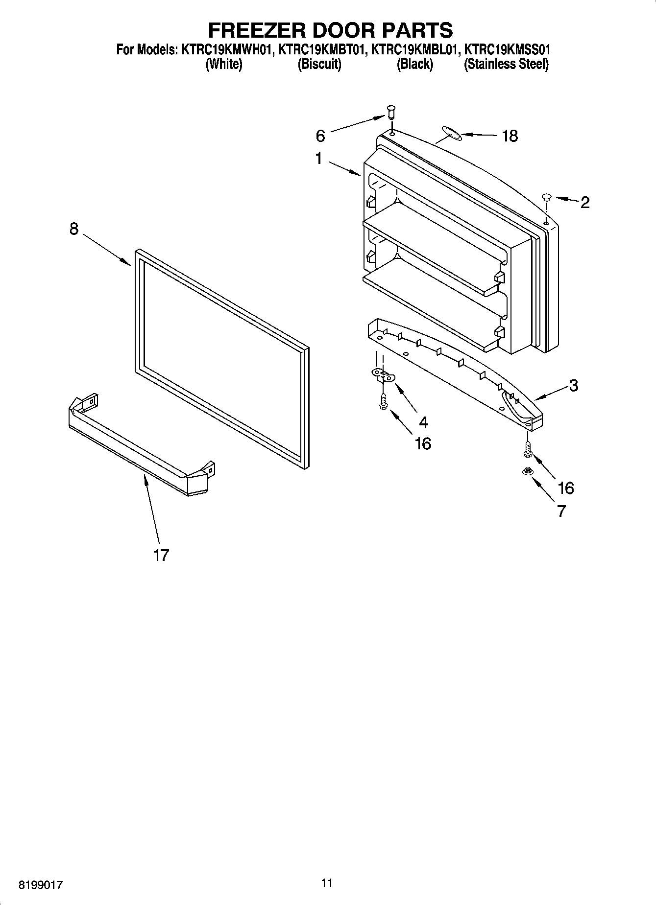 06 - FREEZER DOOR PARTS, OPTIONAL PARTS
