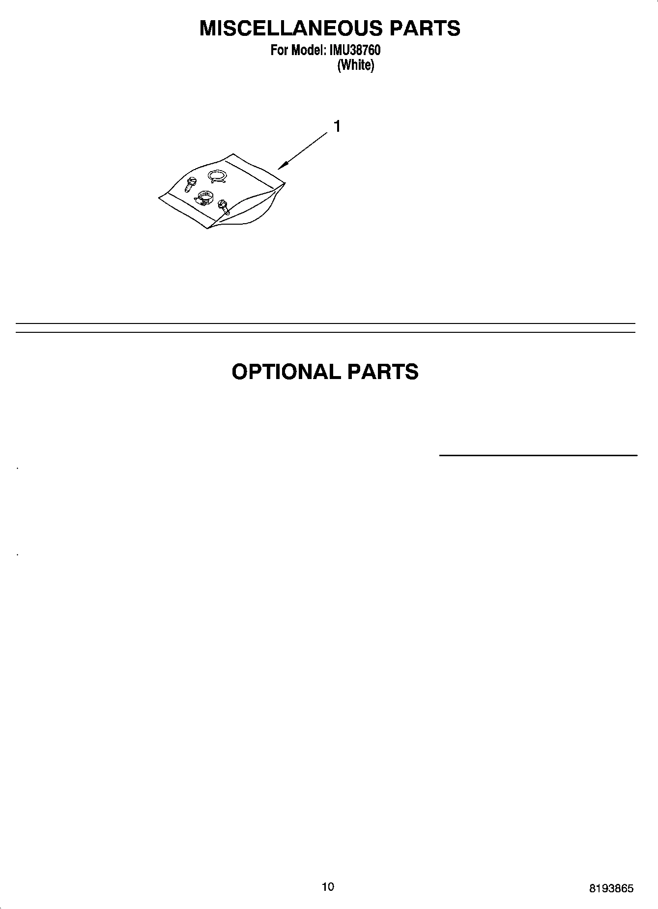 07 - MISCELLANEOUS PARTS, OPTIONAL PARTS
