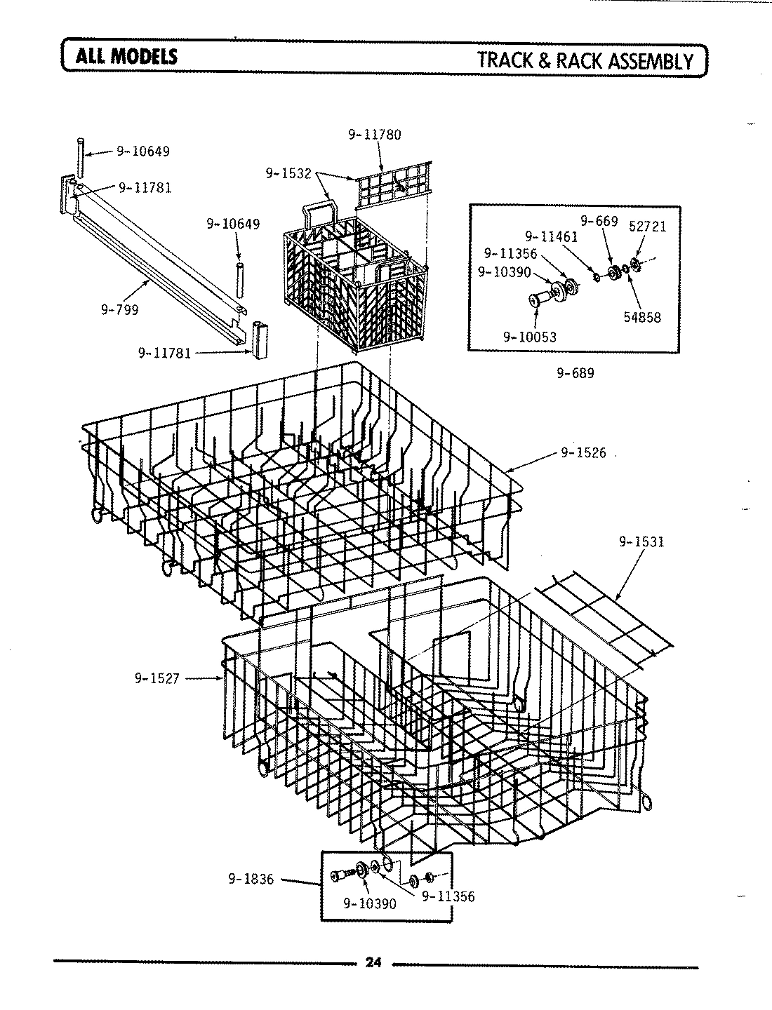 13 - TRACK & RACK ASSEMBLY