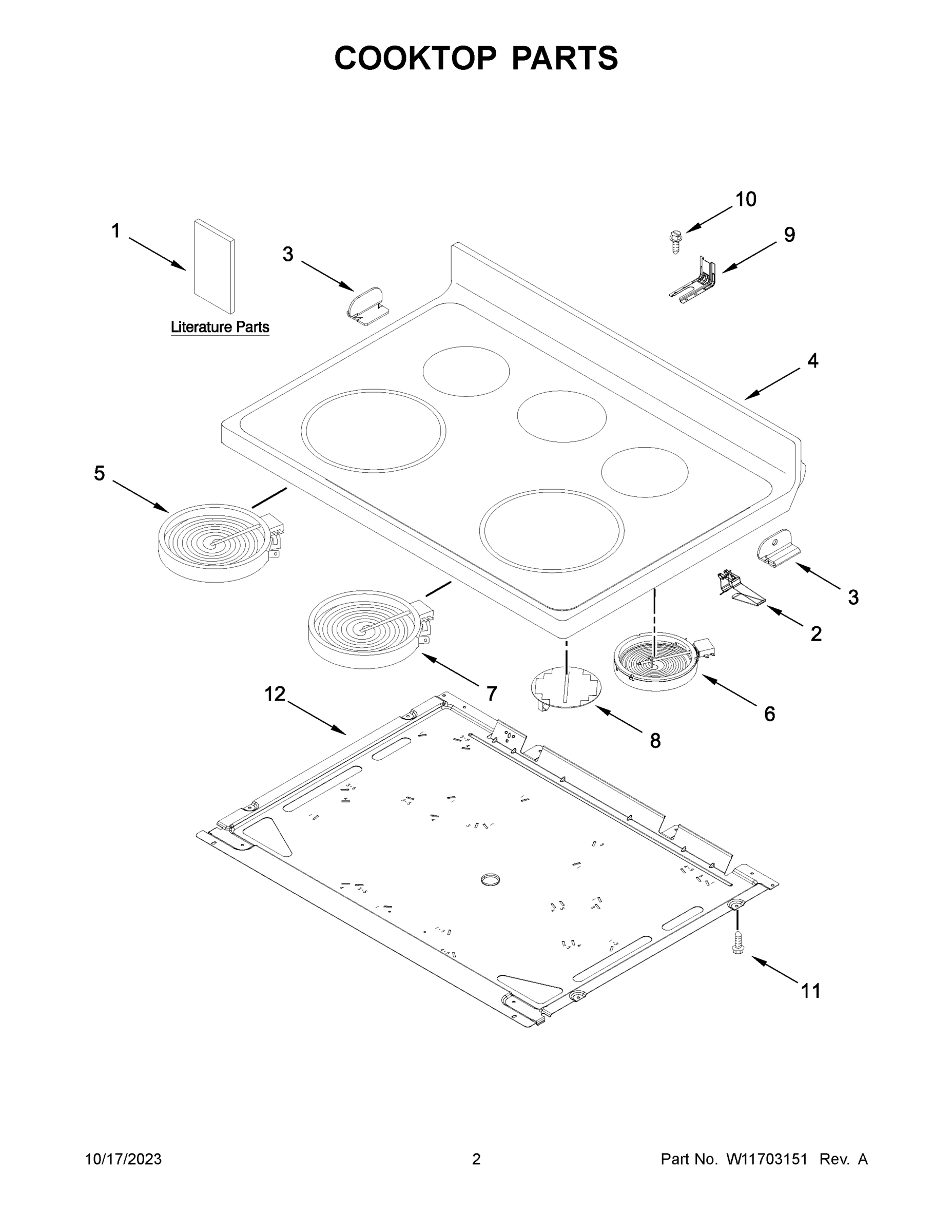 02 - COOKTOP PARTS