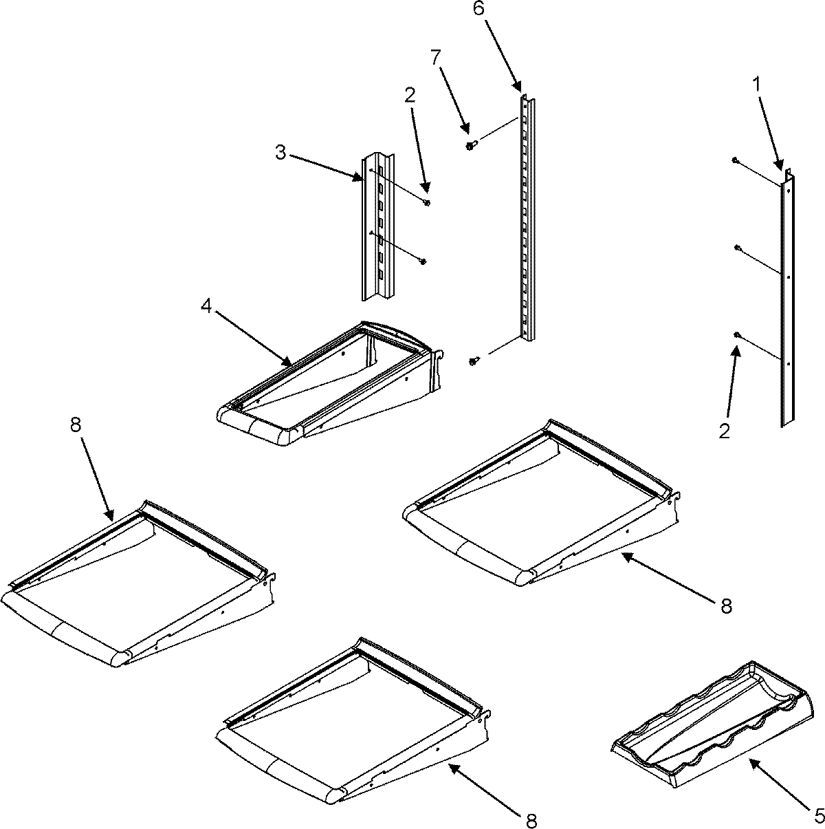 13 - REFRIGERATOR SHELVES
