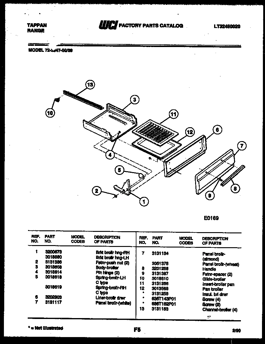 05 - BROILER DRAWER PARTS