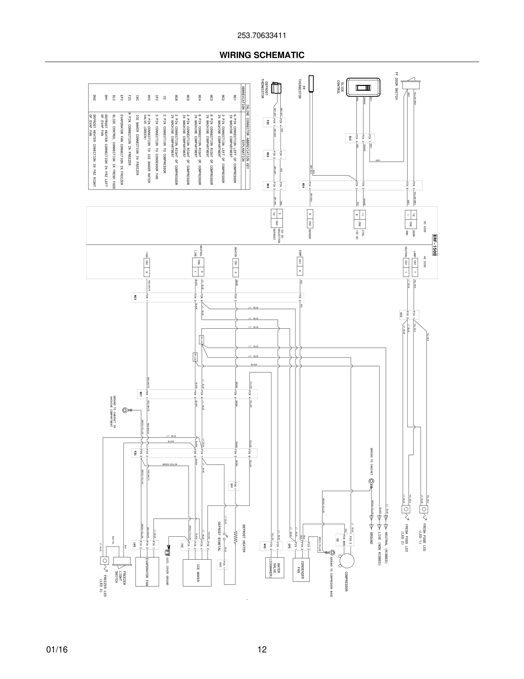 12 - WIRING SCHEMATIC