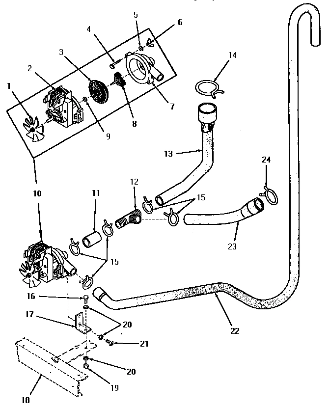 06 - MOTOR AND PUMP ASSY AND HOSES