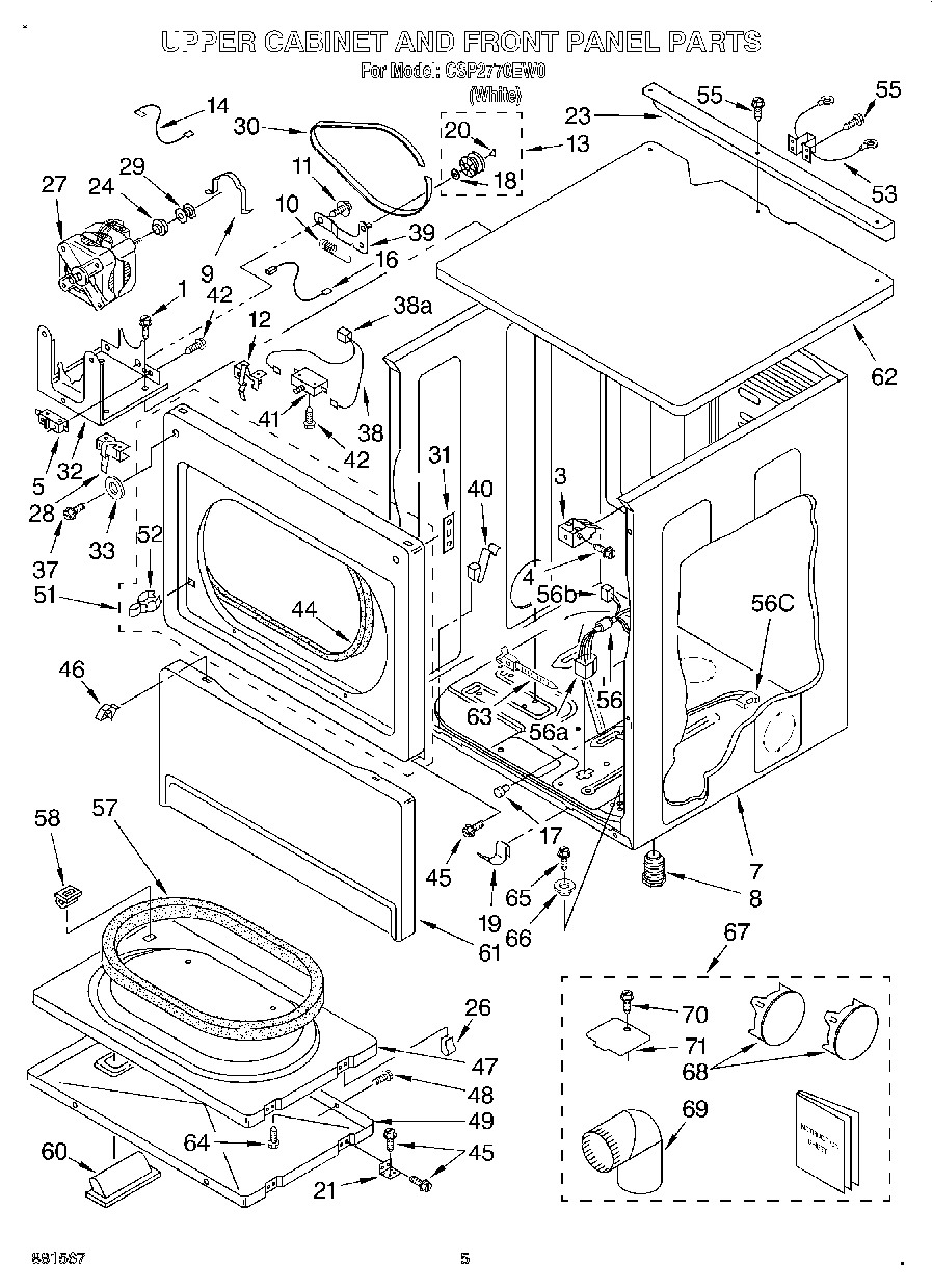 03 - UPPER CABINET AND FRONT PANEL