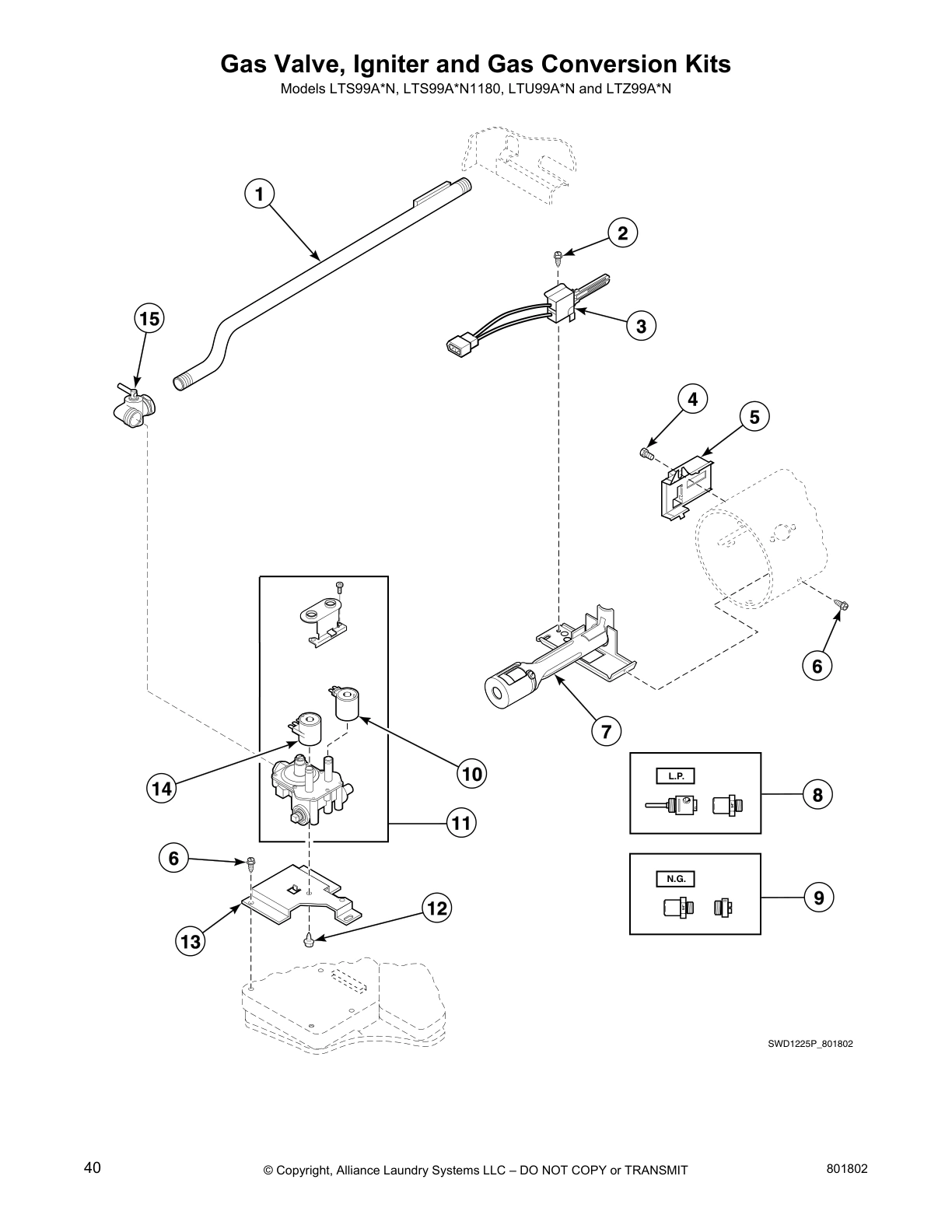 Gas Valve, Igniter and Gas Conversion Kits