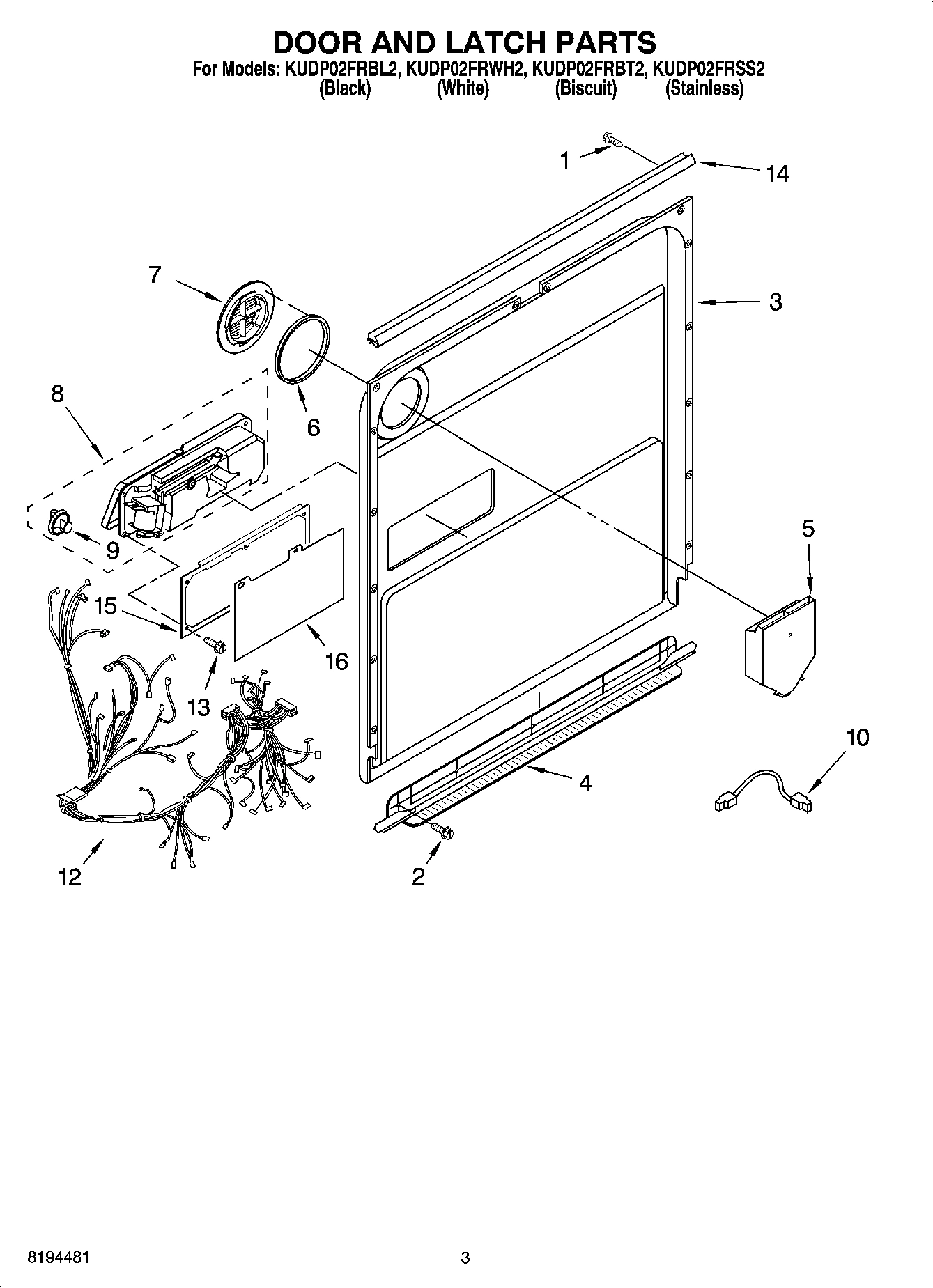03 - DOOR AND LATCH PARTS