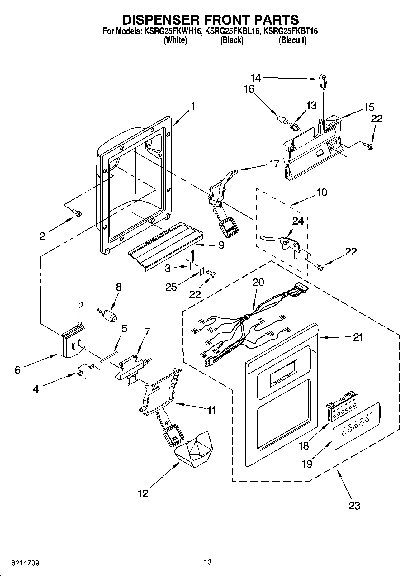 08 - DISPENSER FRONT PARTS