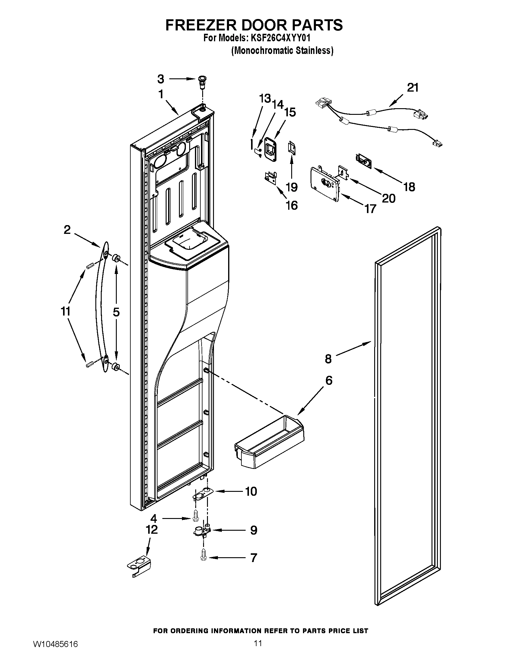 07 - FREEZER DOOR PARTS