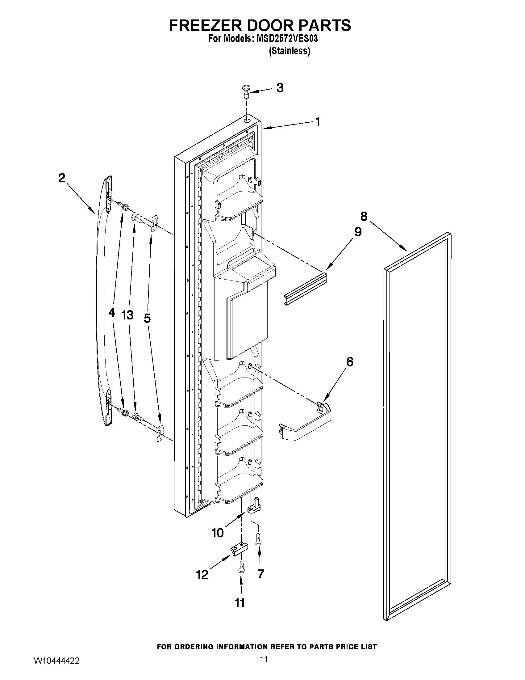 07 - FREEZER DOOR PARTS