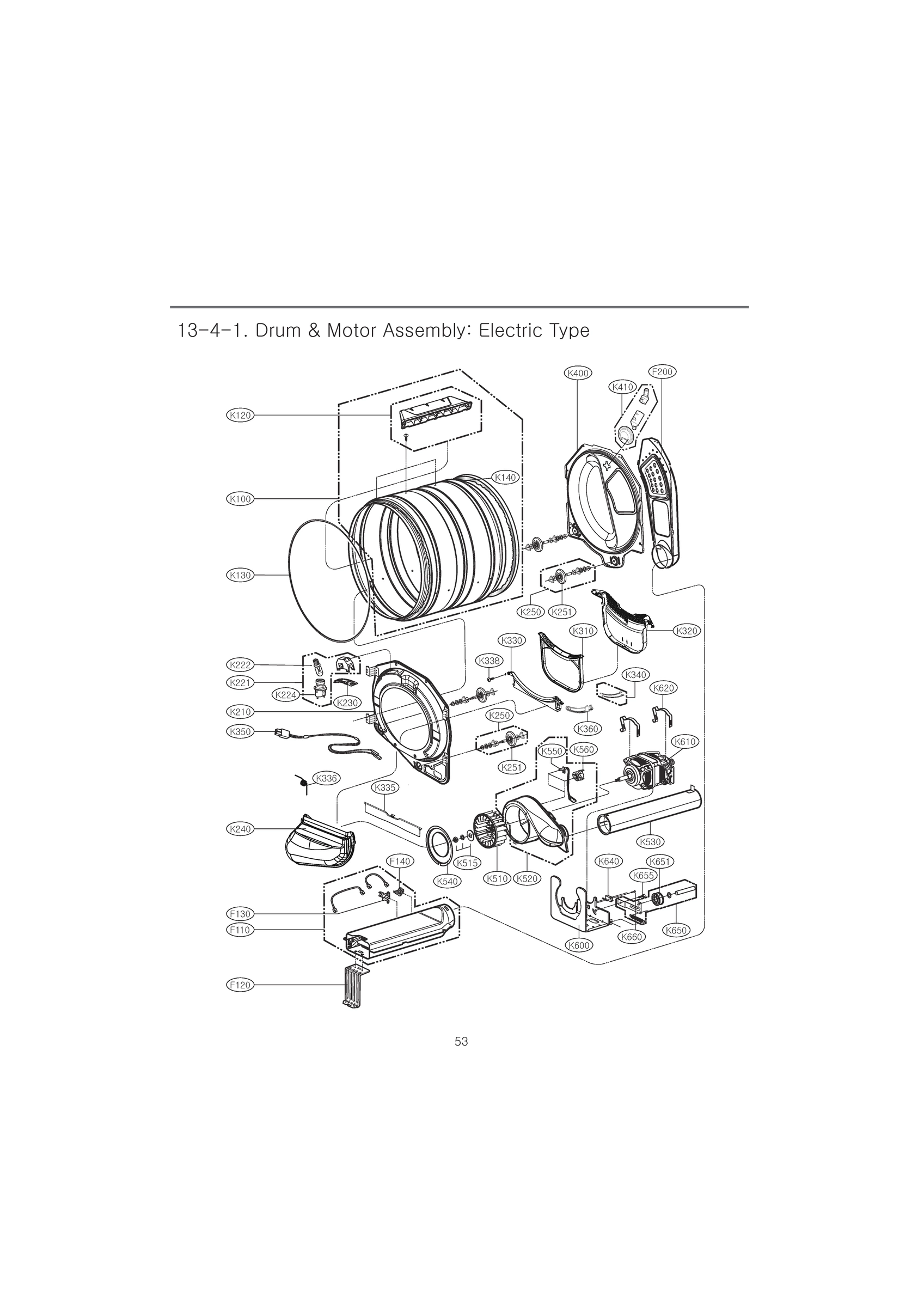 DRUM & MOTOR ASSEMBLY