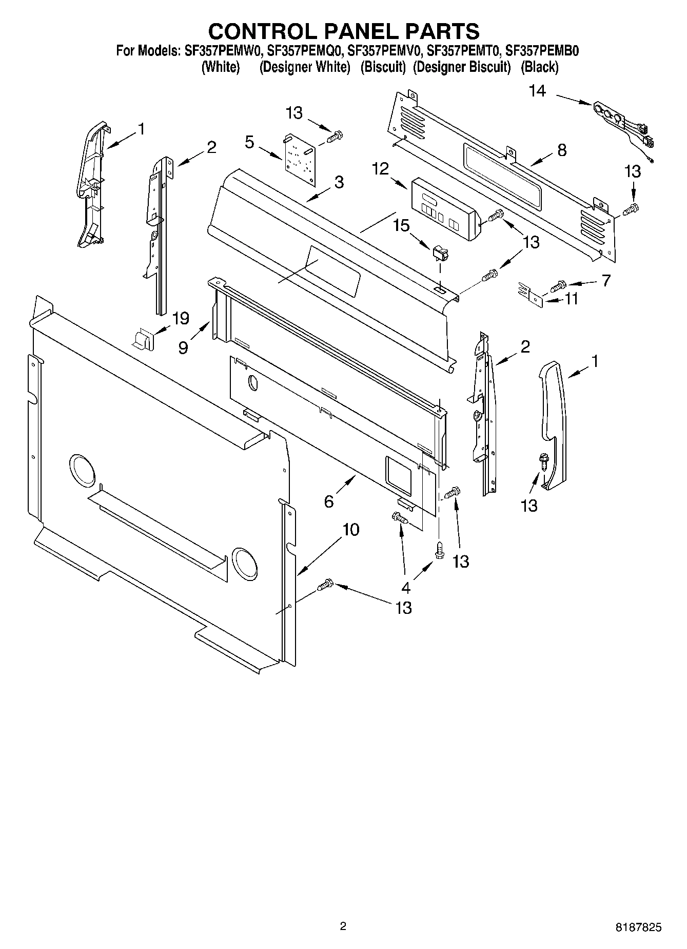 02 - CONTROL PANEL PARTS