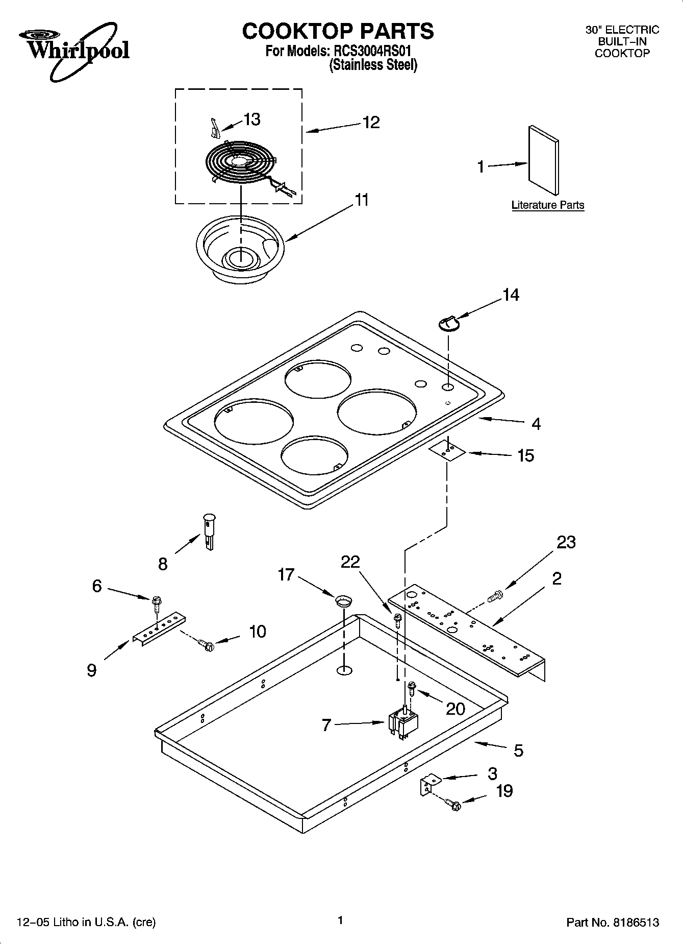 01 - COOKTOP PARTS