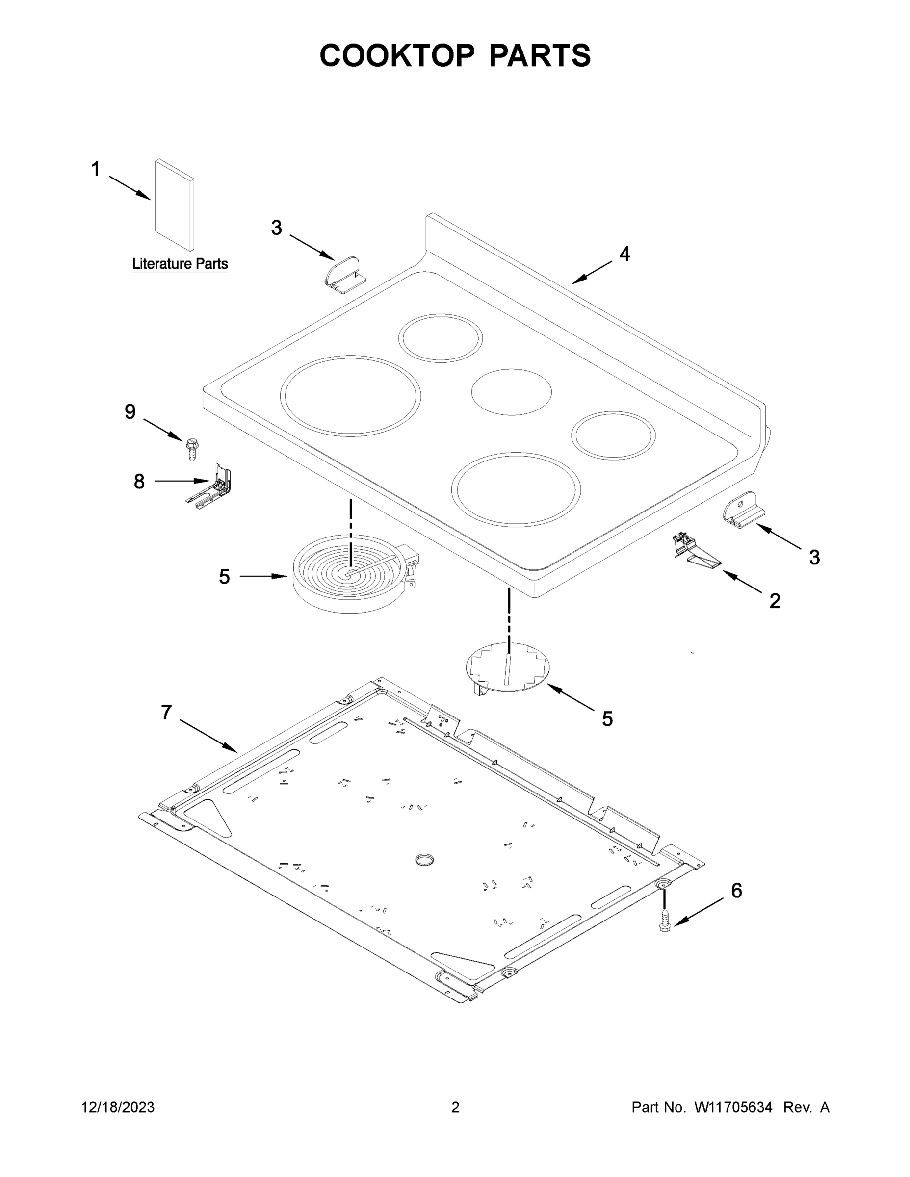 02 - COOKTOP PARTS