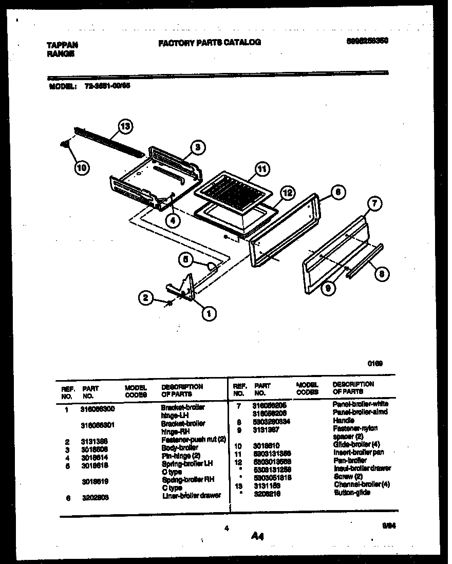 04 - BROILER DRAWER PARTS