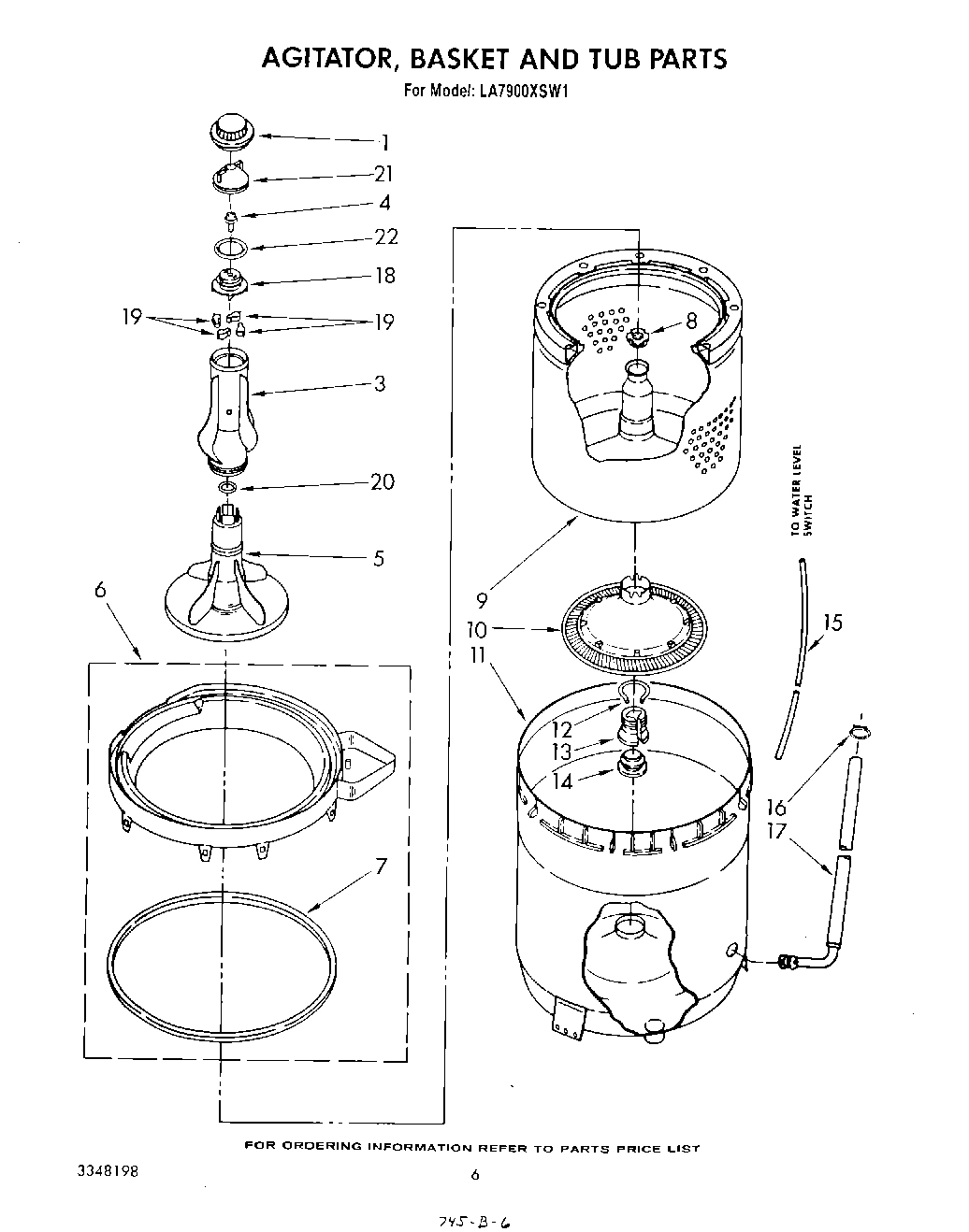 04 - AGITATOR, BASKET AND TUB