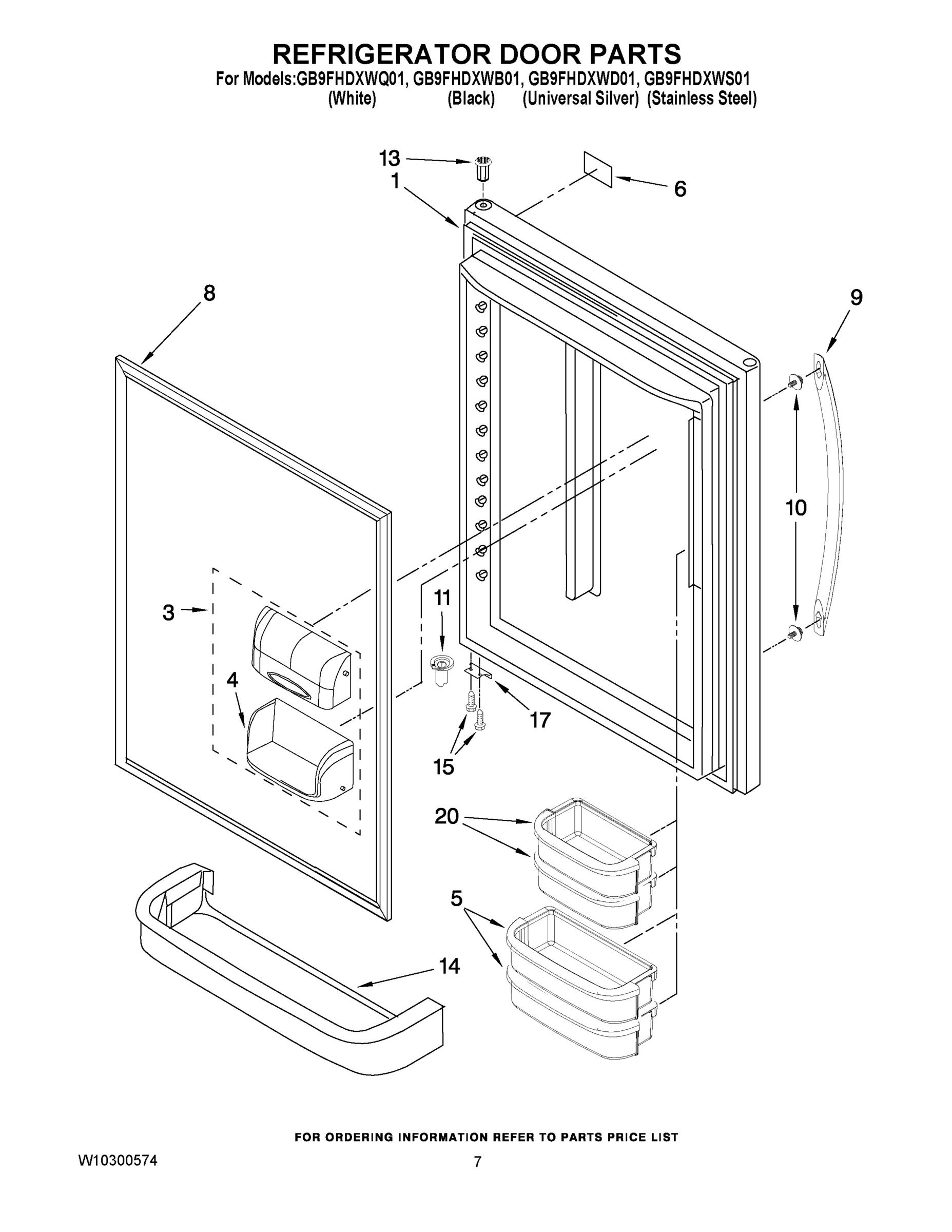 04 - REFRIGERATOR DOOR PARTS