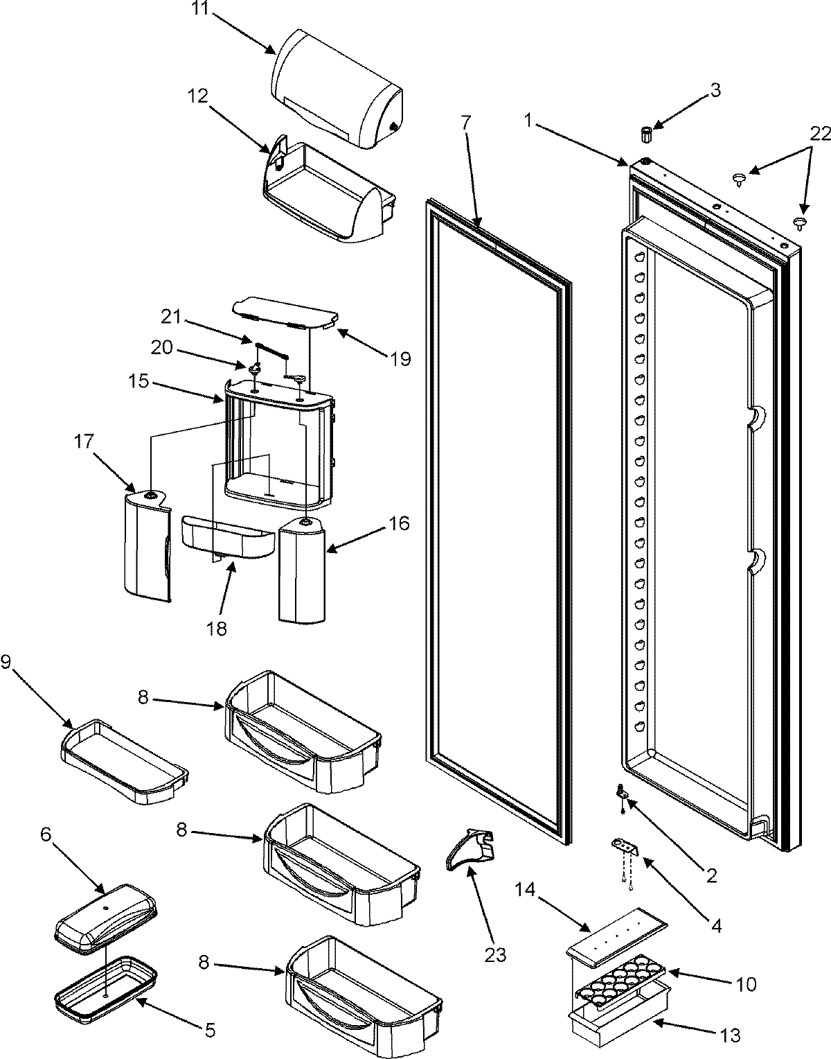15 - REFRIGERATOR DOOR