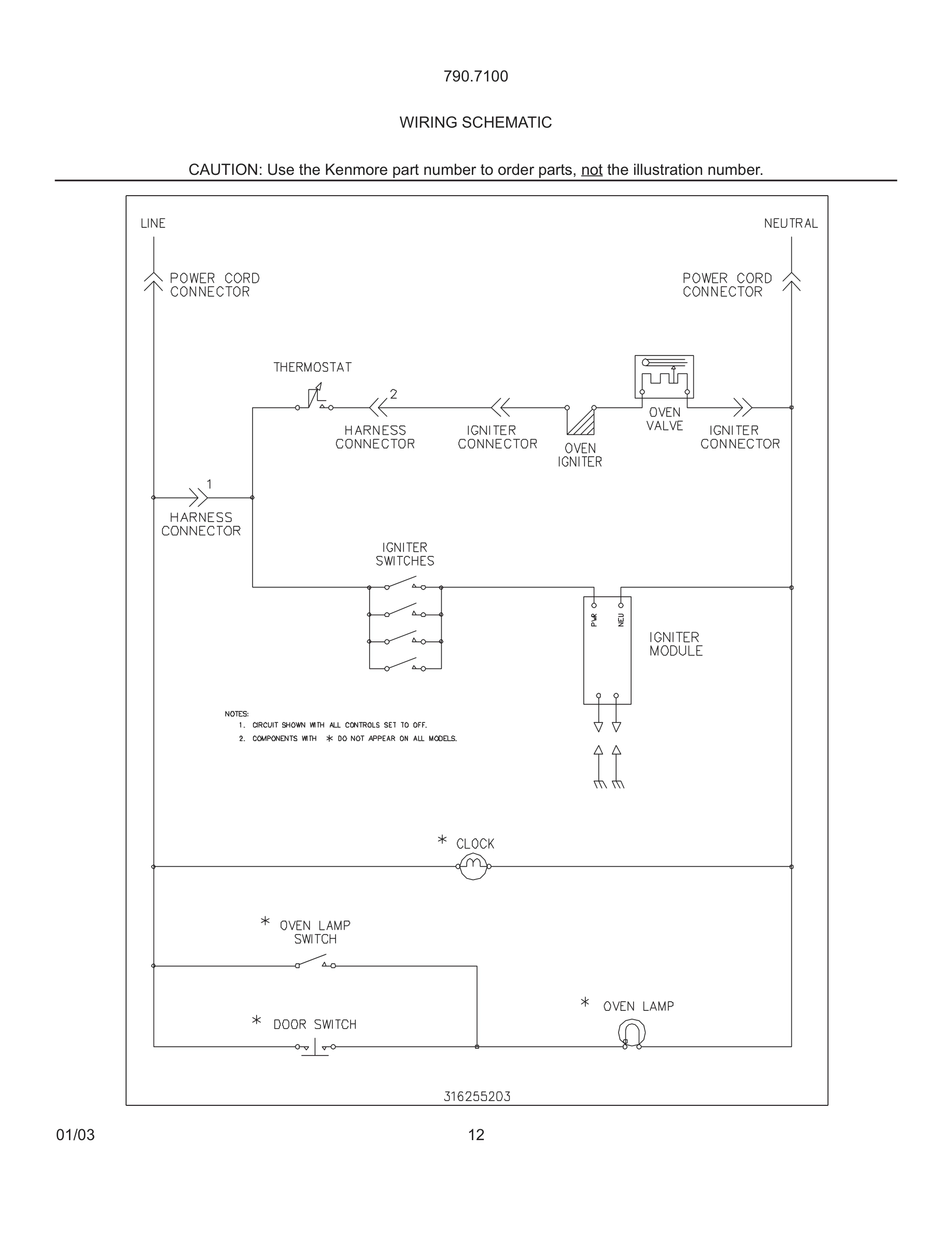 12 - WIRING SCHEMATIC