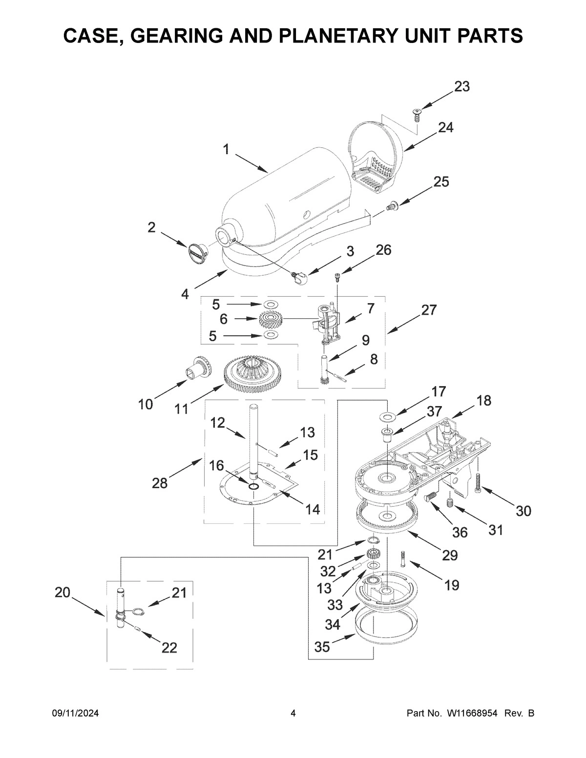 03 - CASE, GEARING AND PLANETARY UNIT PARTS