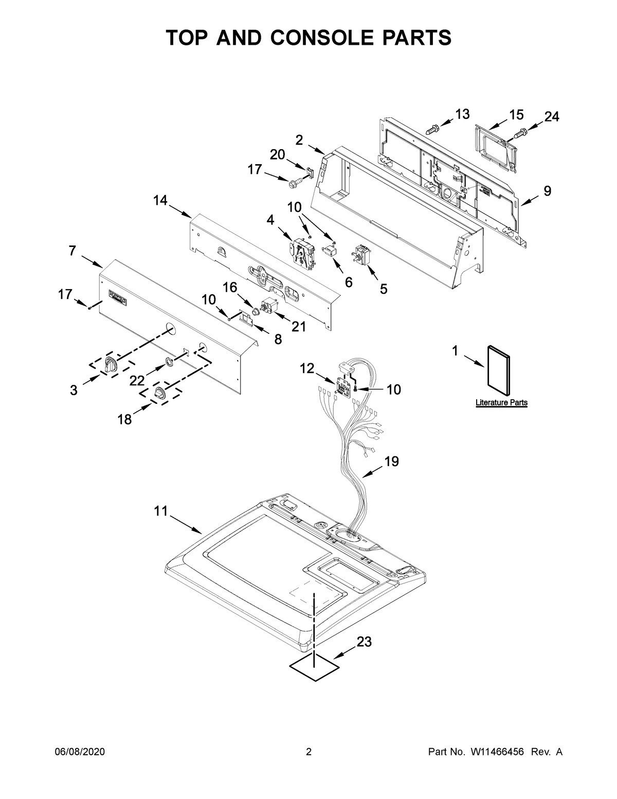 02 - TOP AND CONSOLE PARTS
