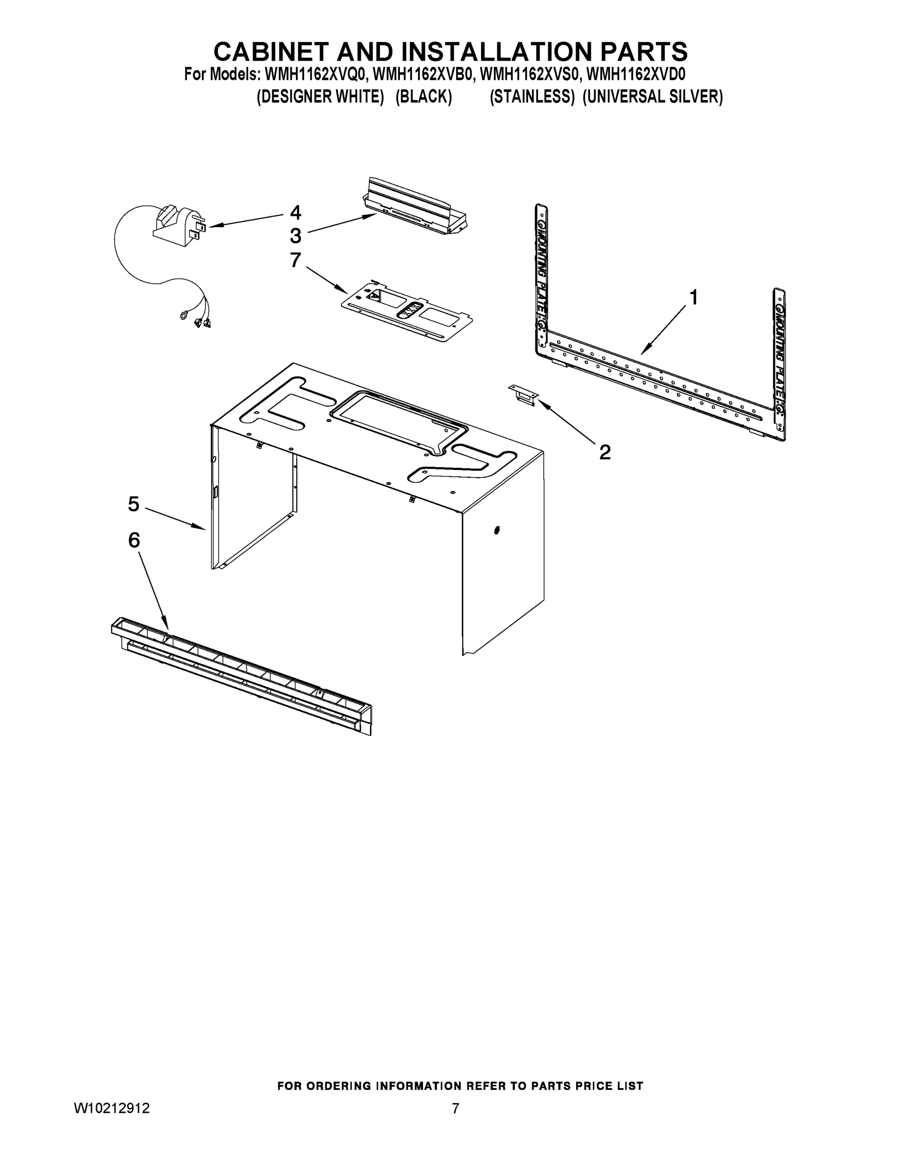 06 - CABINET AND INSTALLATION PARTS