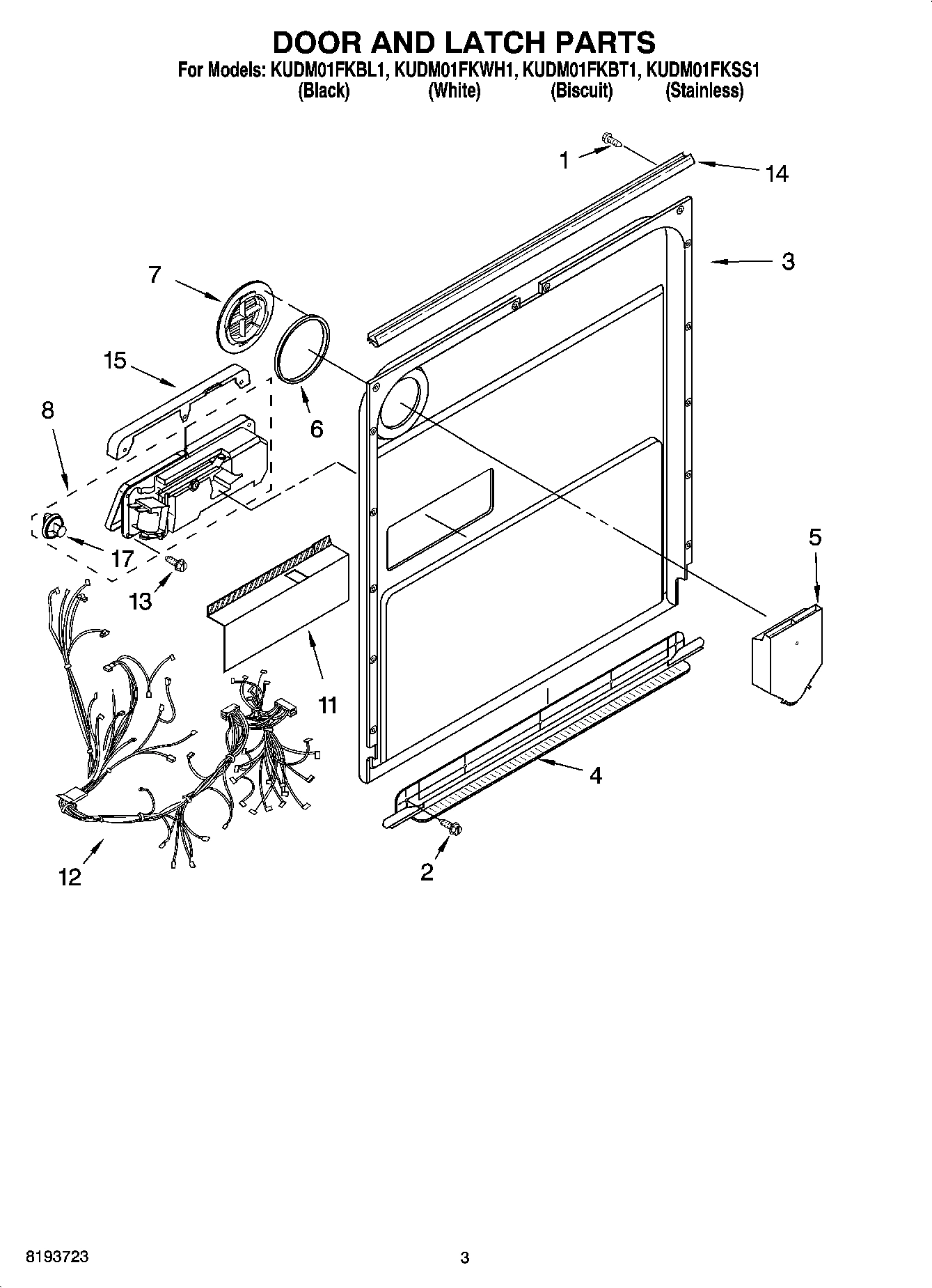03 - DOOR AND LATCH PARTS