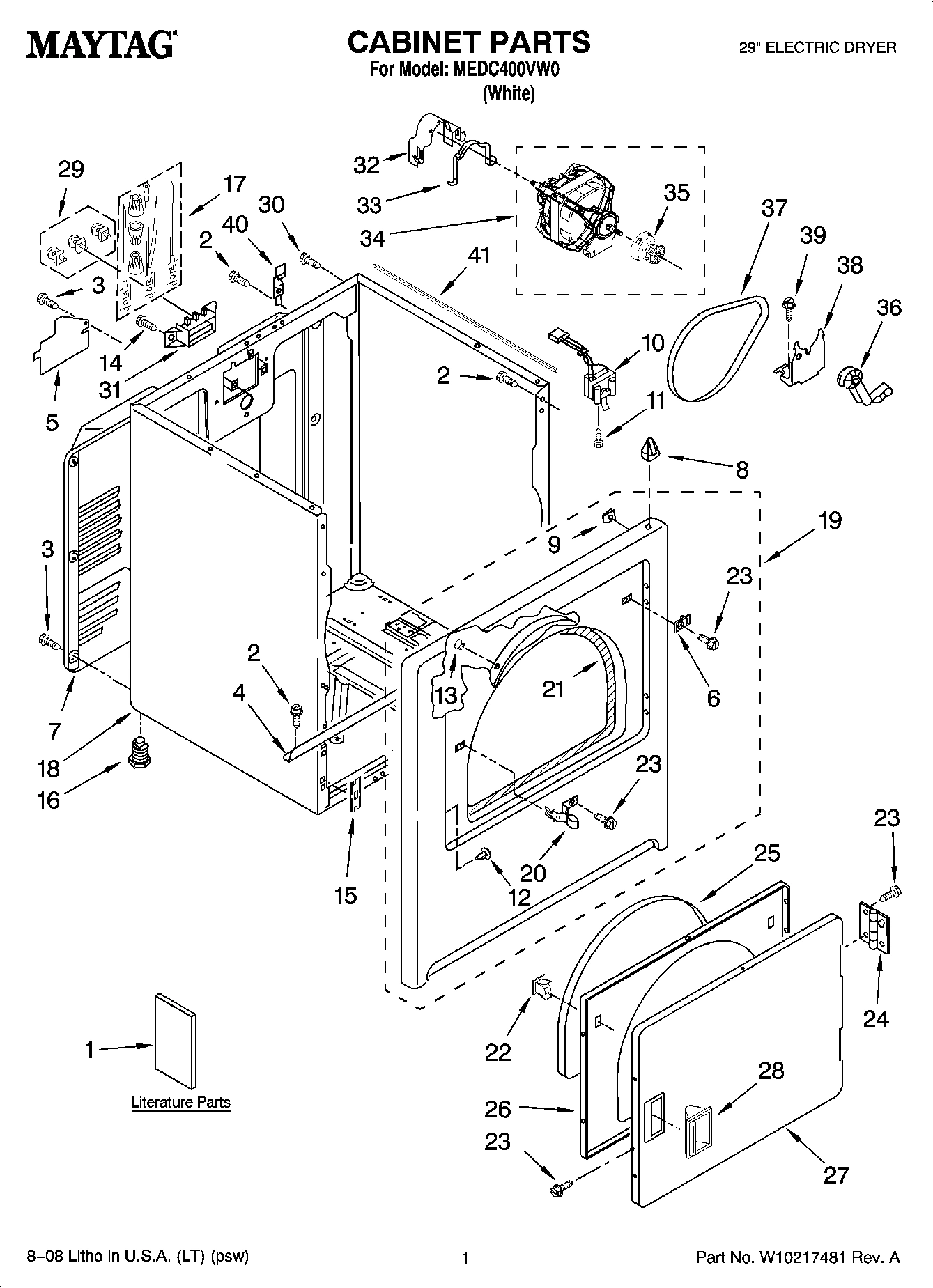 01 - CABINET PARTS