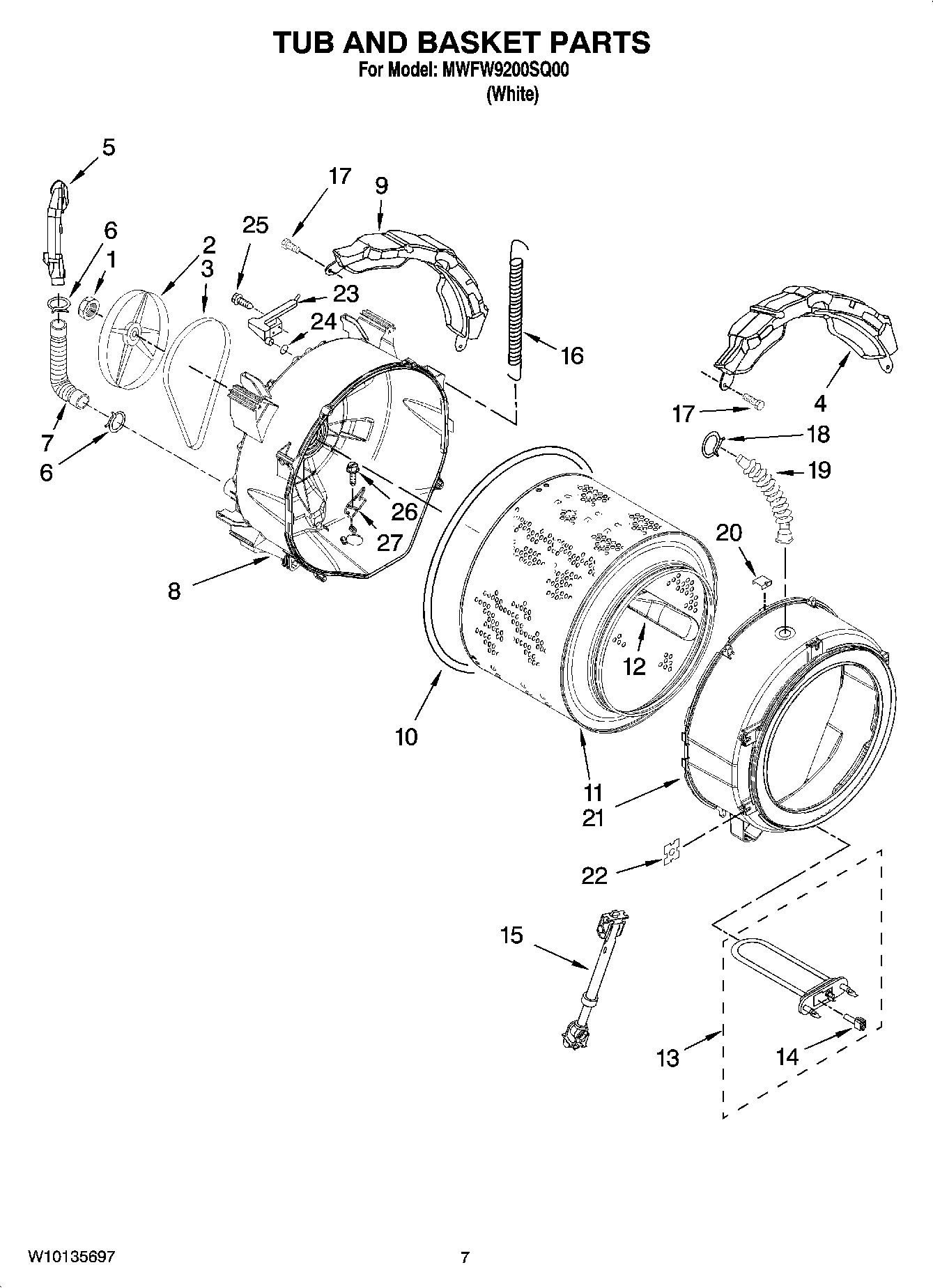 05 - TUB AND BASKET PARTS