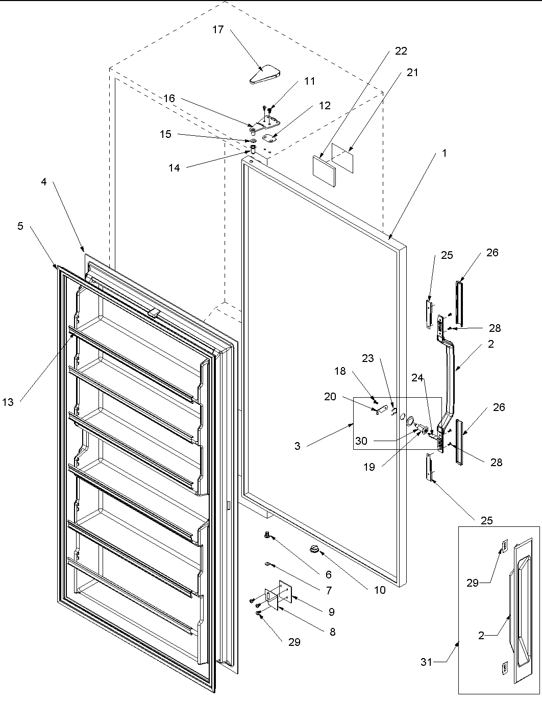 02 - DOOR ASSEMBLY