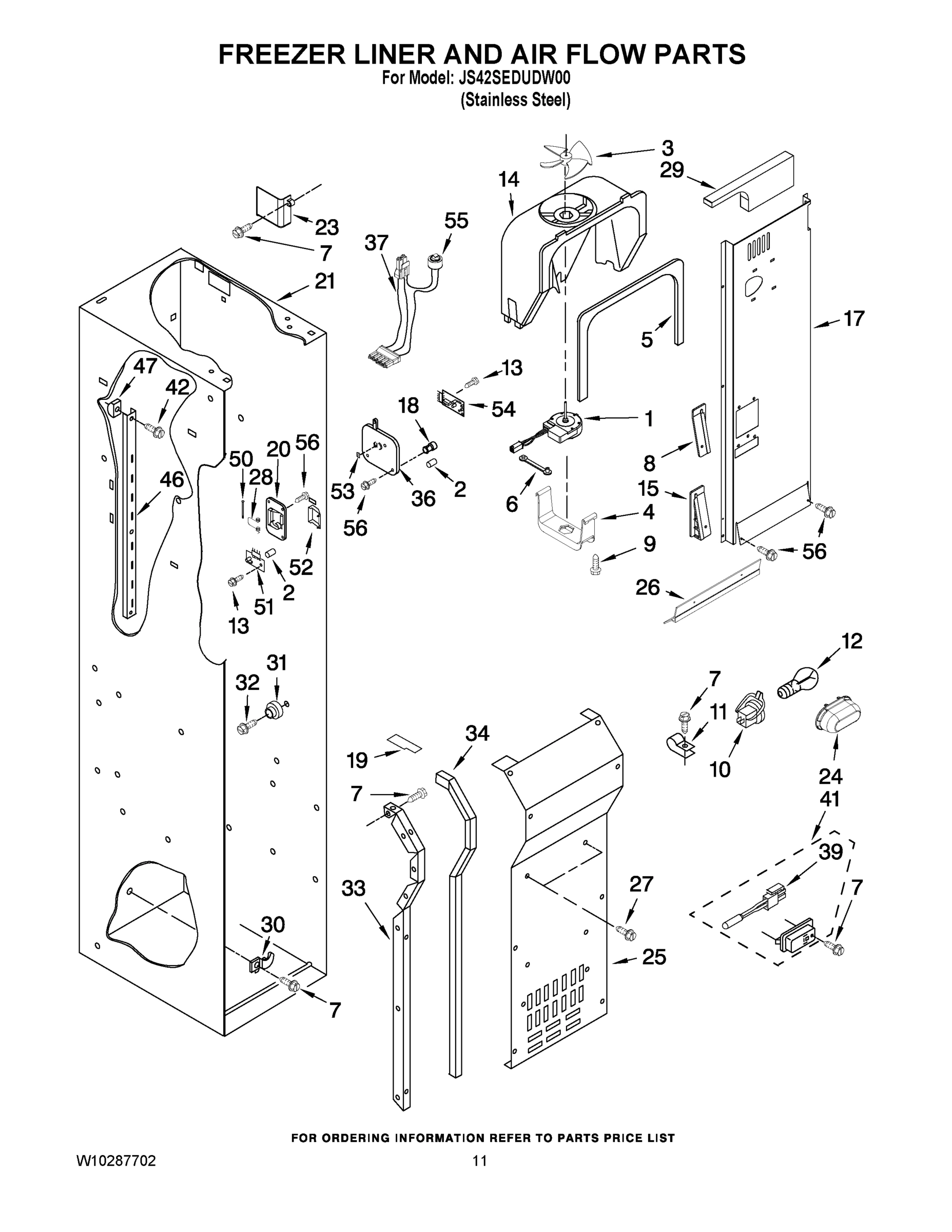 08 - FREEZER LINER AND AIR FLOW PARTS