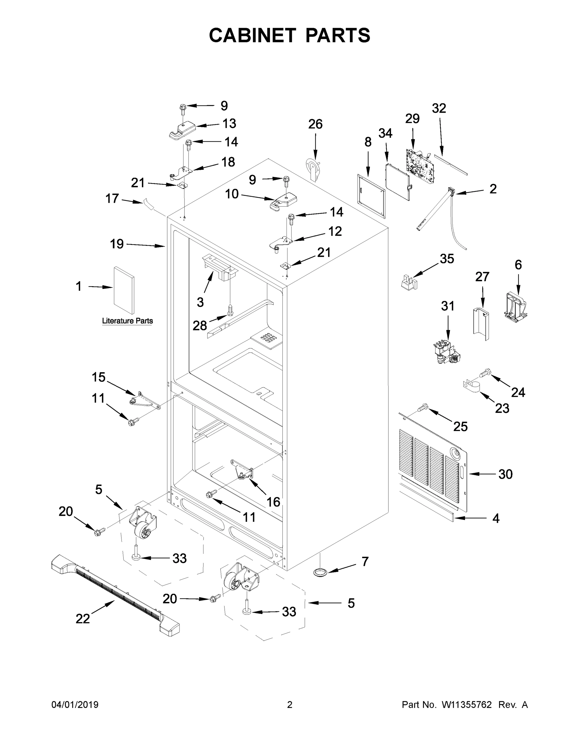 02 - CABINET PARTS