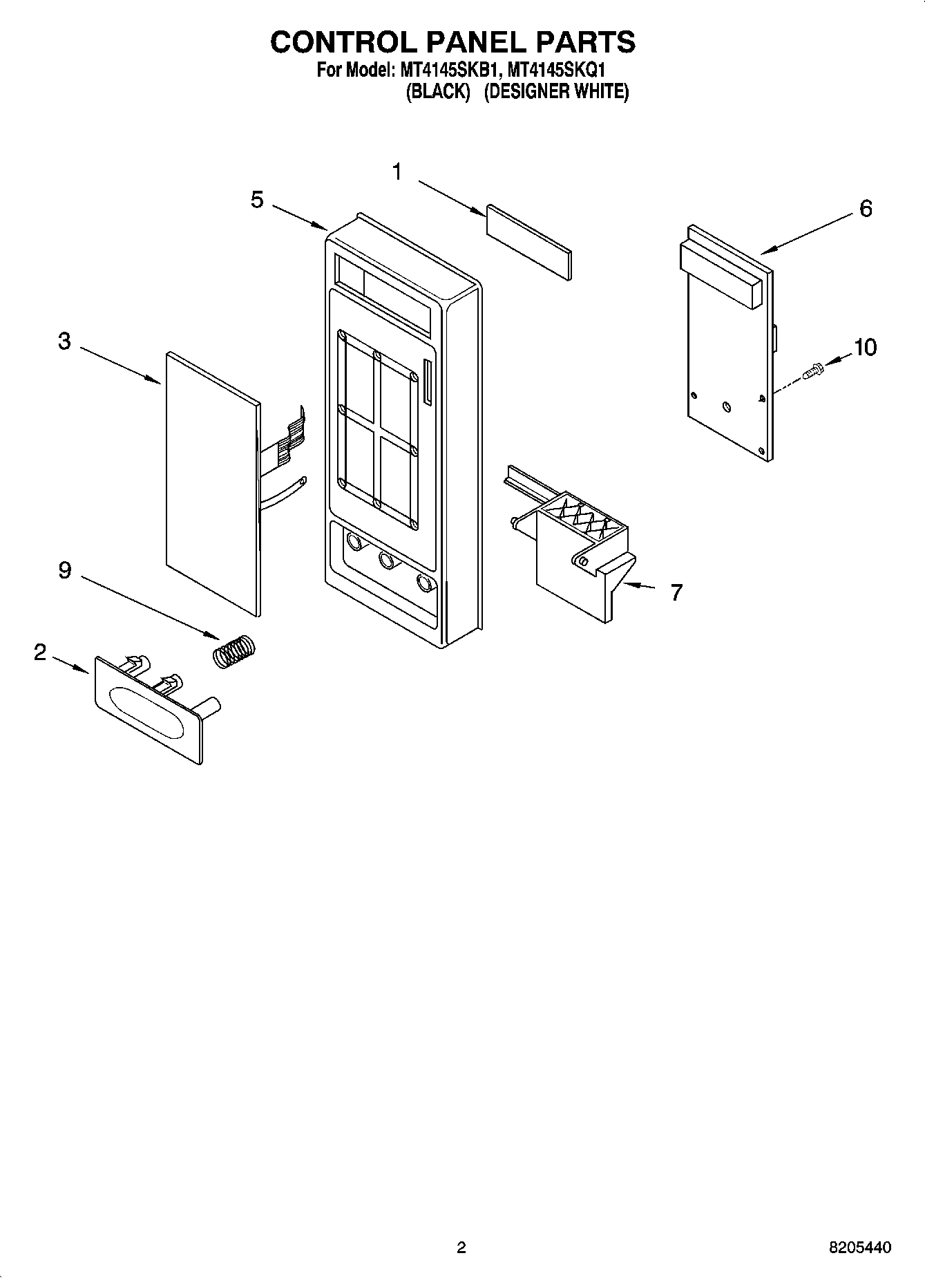 02 - CONTROL PANEL PARTS