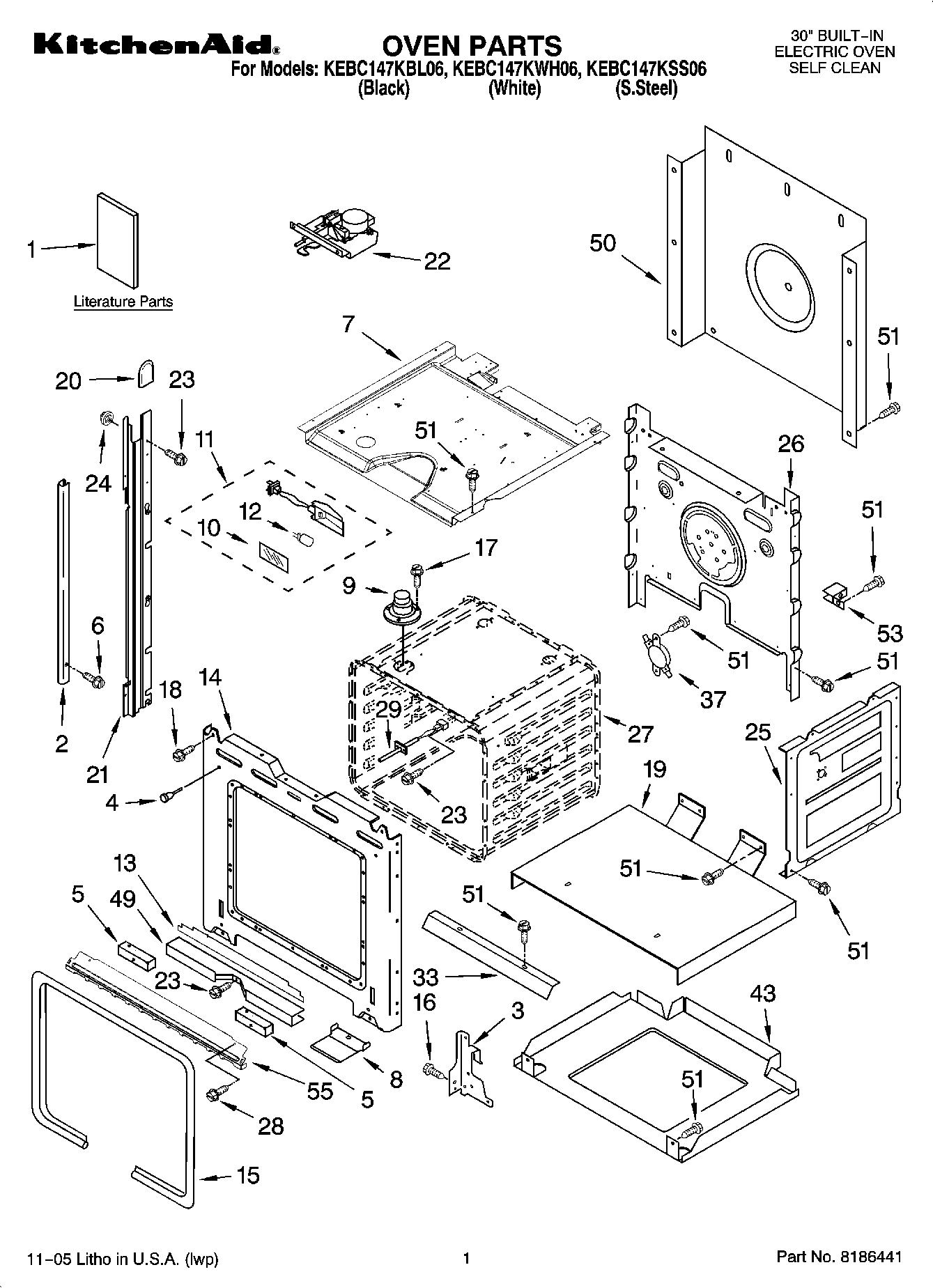 01 - OVEN PARTS