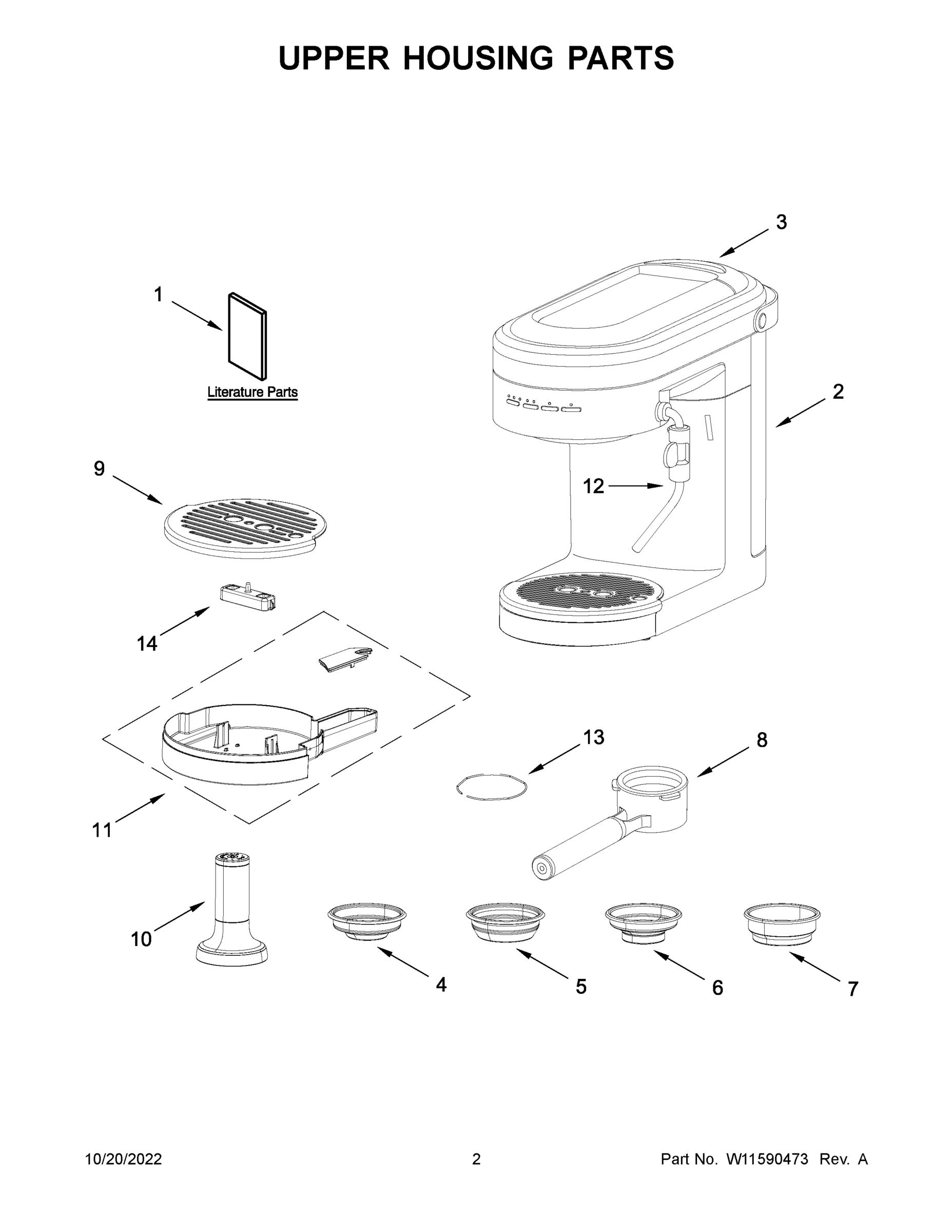 02 - UPPER HOUSING PARTS
