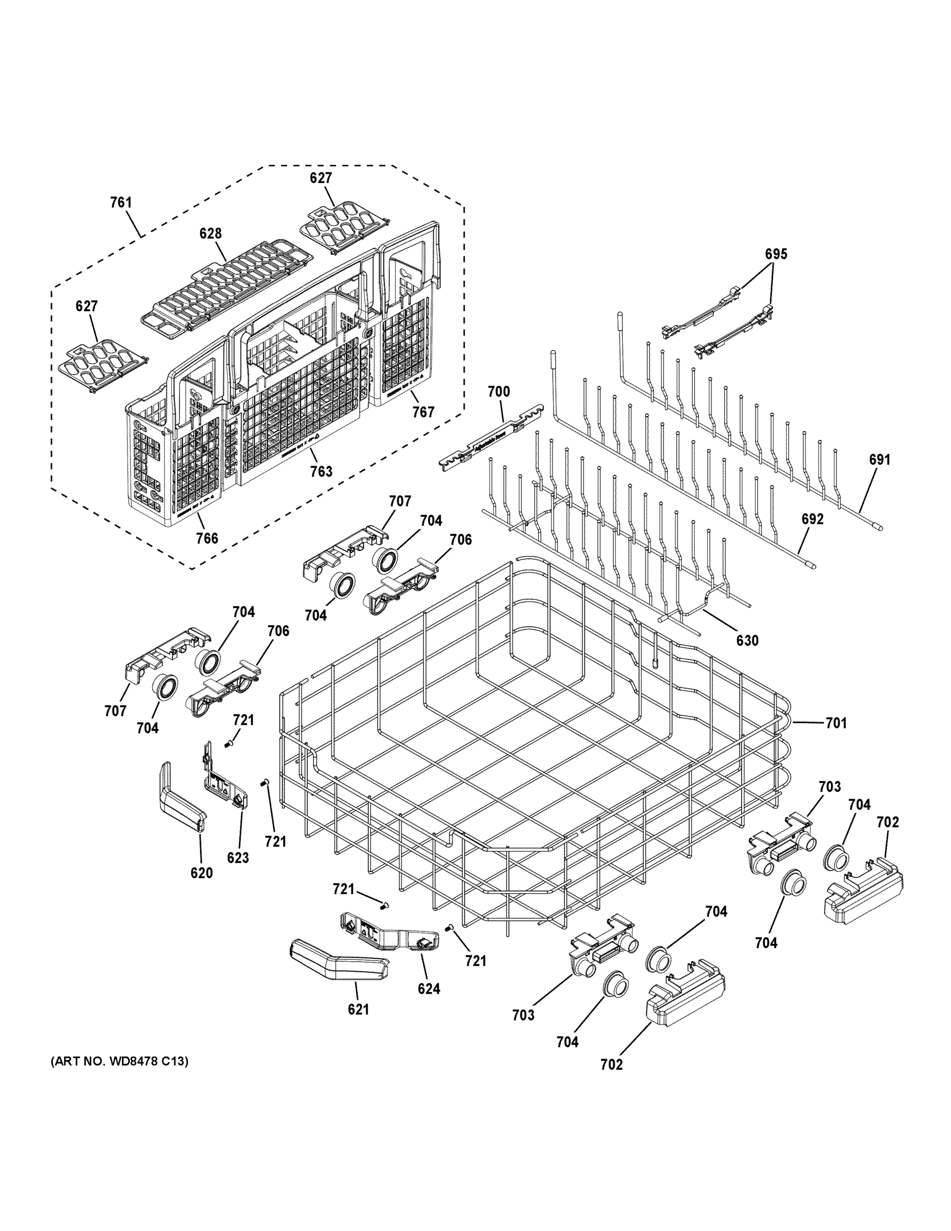 LOWER RACK ASSEMBLY
