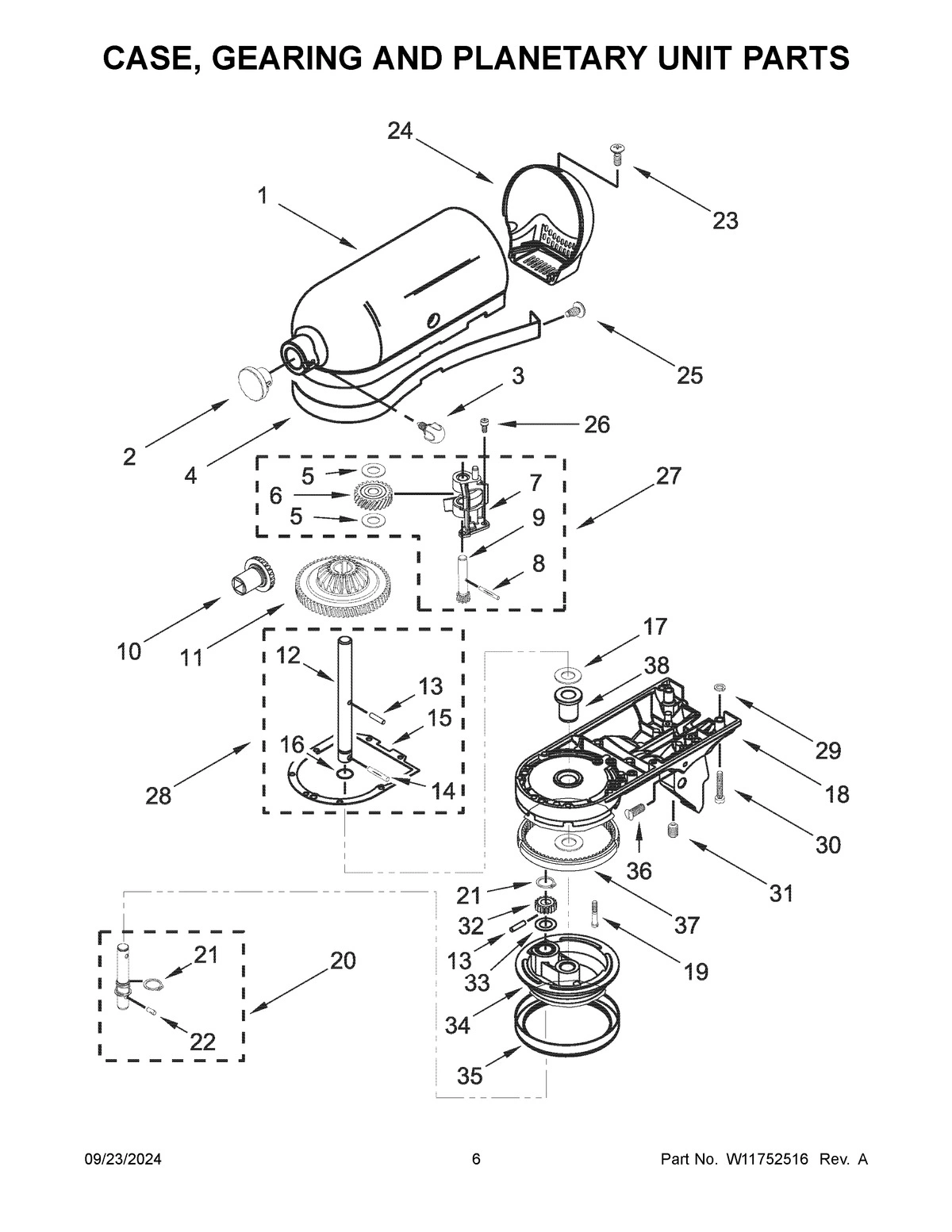 04 - CASE, GEARING AND PLANETARY UNIT PARTS
