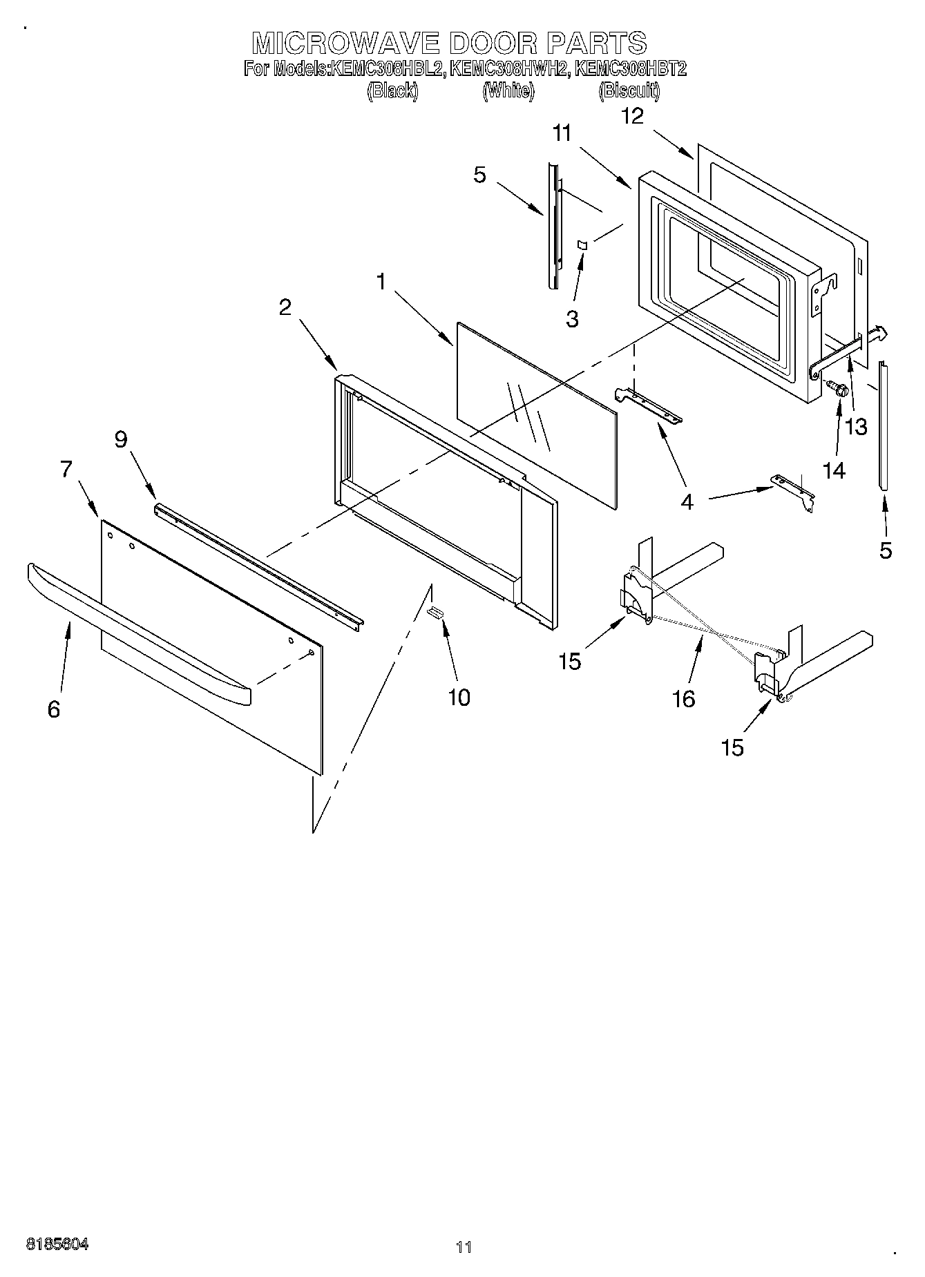 09 - MICROWAVE DOOR, OPTIONAL
