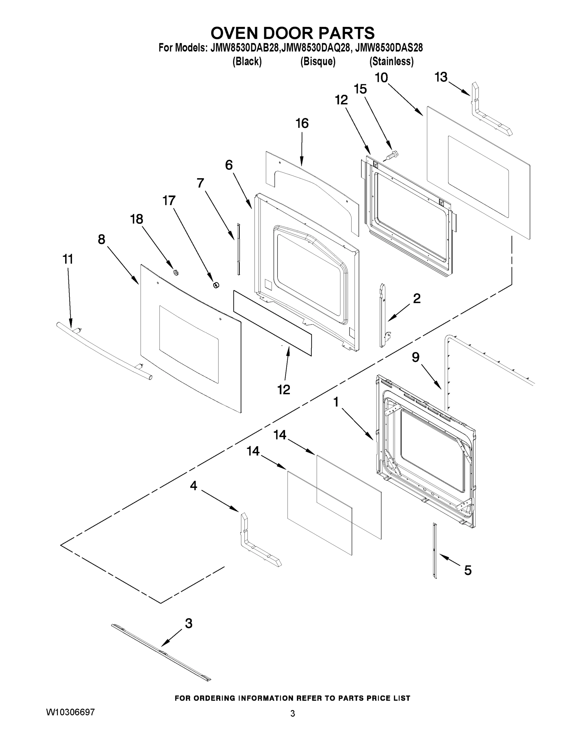 02 - OVEN DOOR PARTS