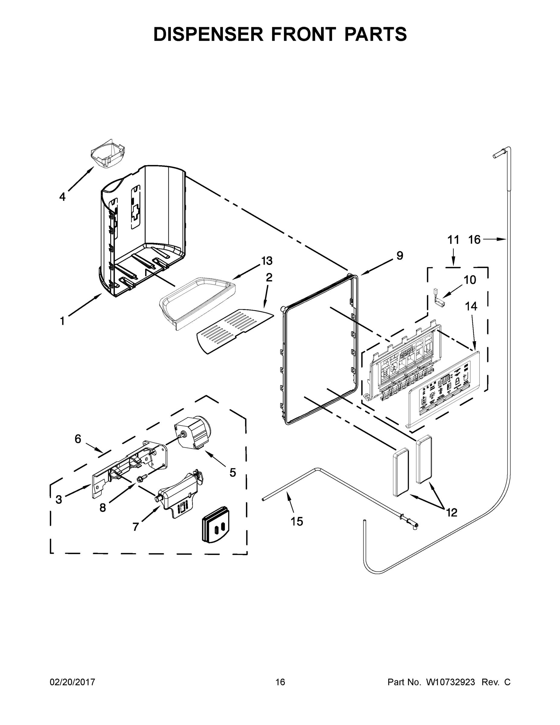 09 - DISPENSER FRONT PARTS