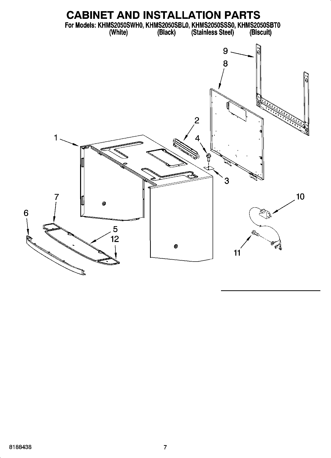 06 - CABINET AND INSTALLATION PARTS